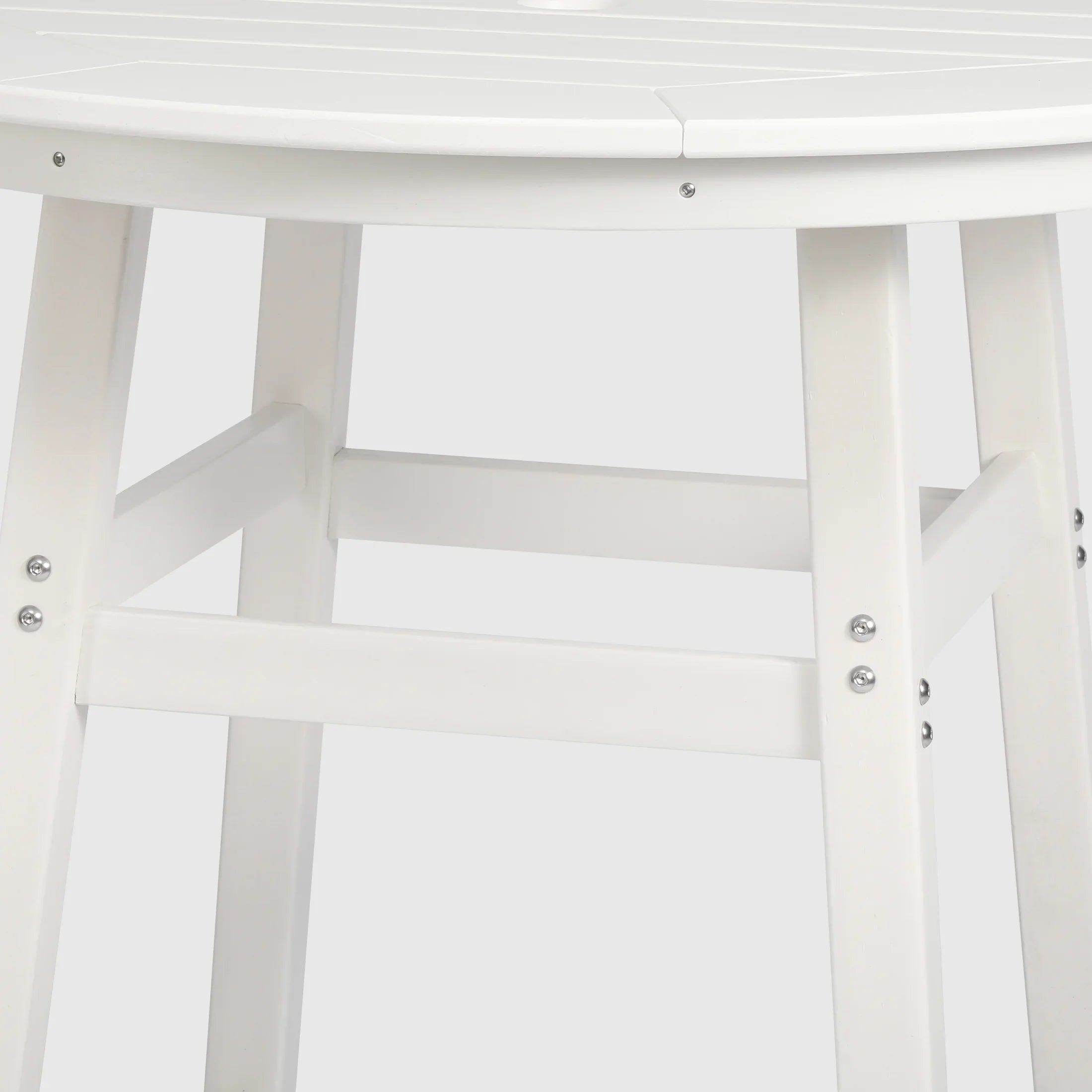 Paradise 5-Piece HDPE Outdoor Patio Dining Bar Bistro Table Set with Bar Stools