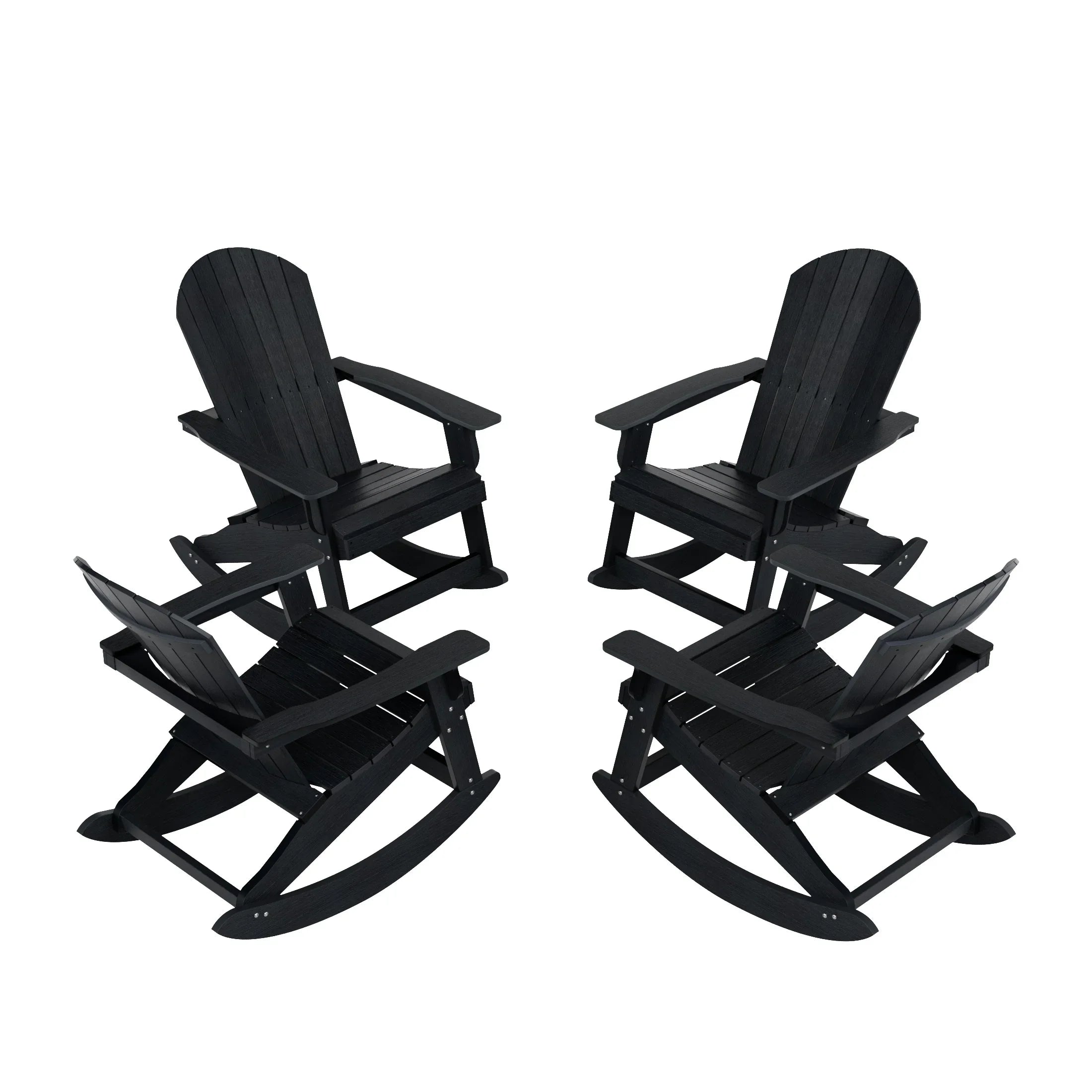 Florence Outdoor Rocking Adirondack Chair (Set of 4)