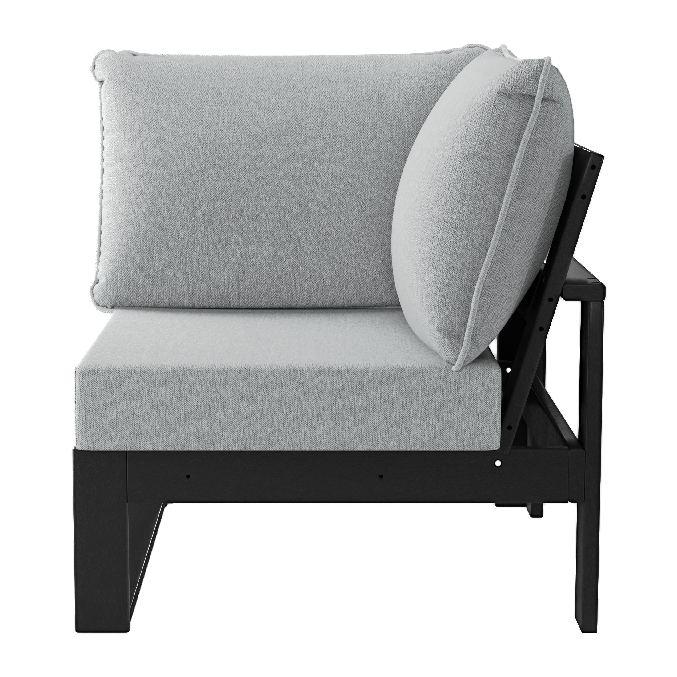 Rockaway Outdoor HDPE Sectional Corner Sofa Seat with Water-Proof Cushions