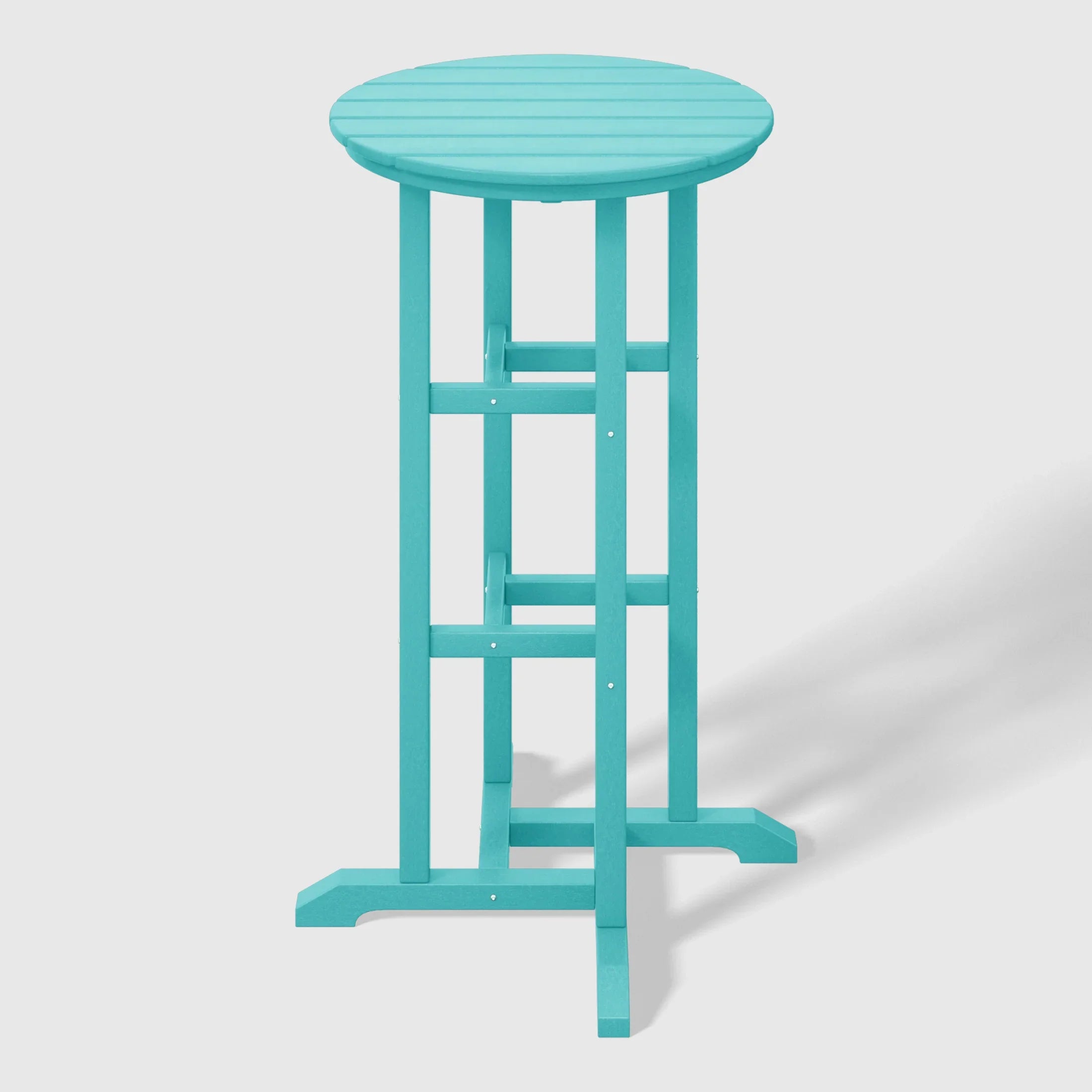 Paradise Outdoor Patio Bar Height Table and Bar Stool 3-Piece Dining Set