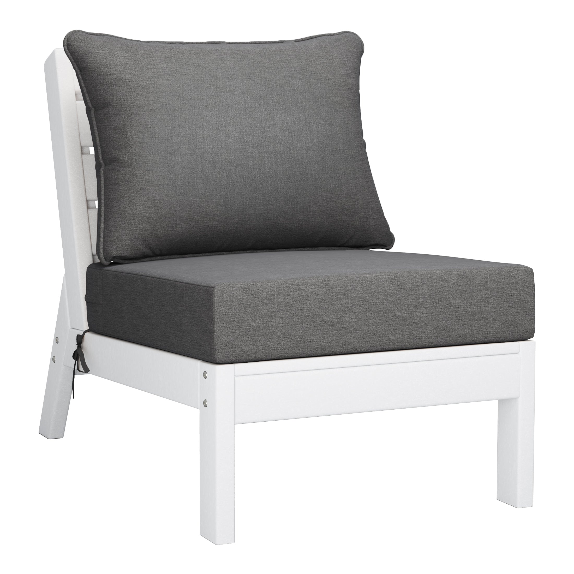 Portsmouth Outdoor Patio HDPE Sectional Sofa with Patio Cushions