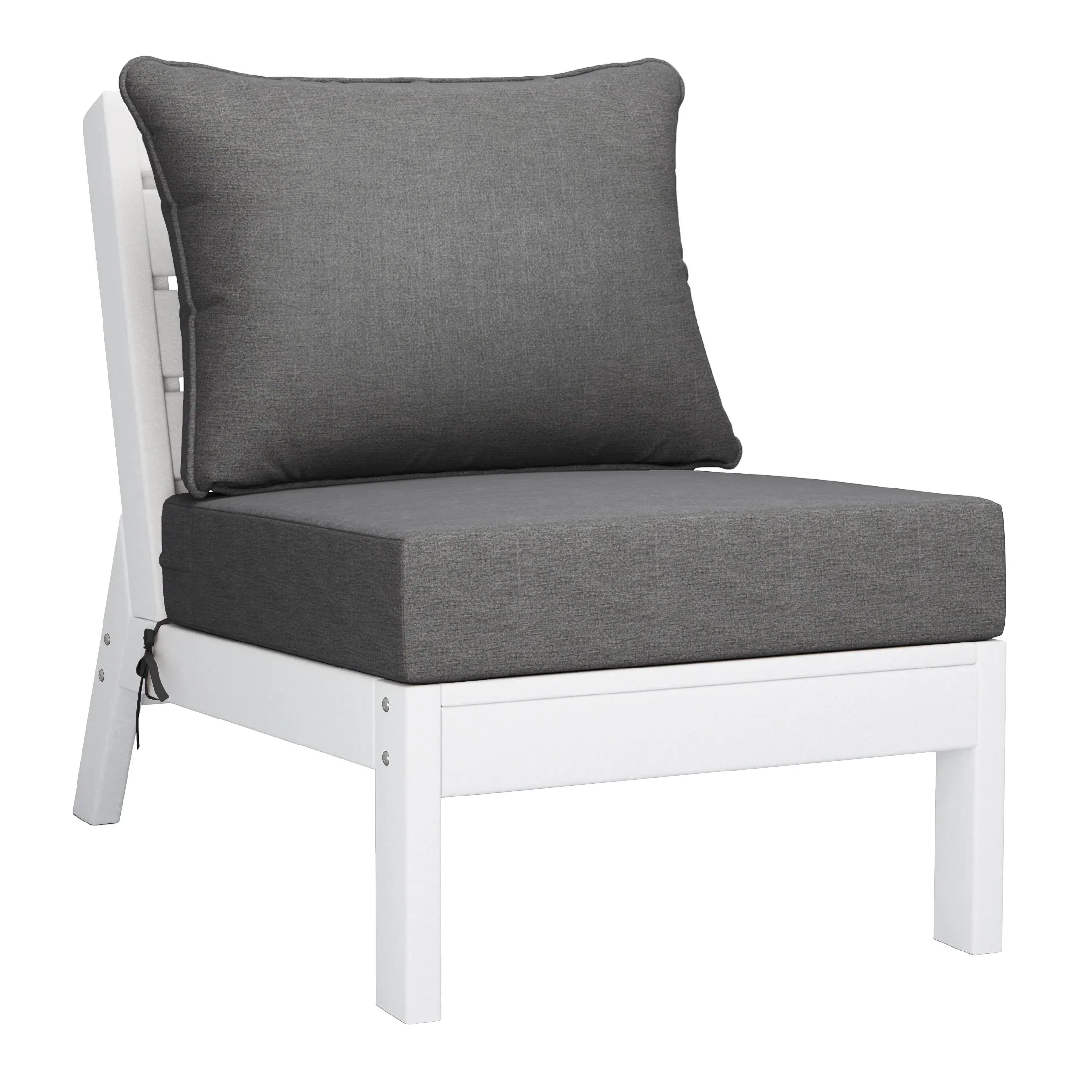Portsmouth Outdoor Patio HDPE Sectional Sofa with Patio Cushions