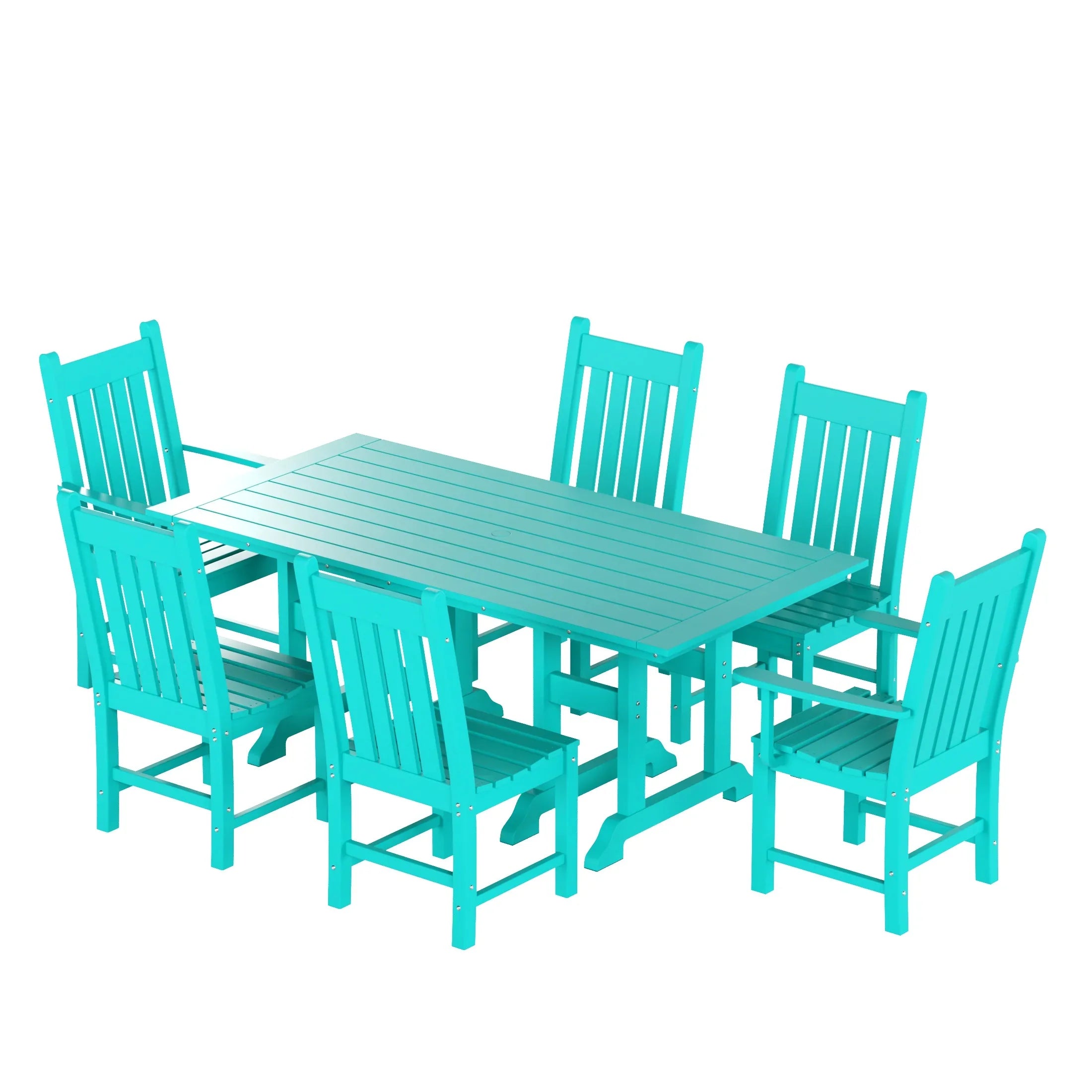 Paradise 7 Piece Outdoor Patio Dining Set Outdoor Table and Chair Set