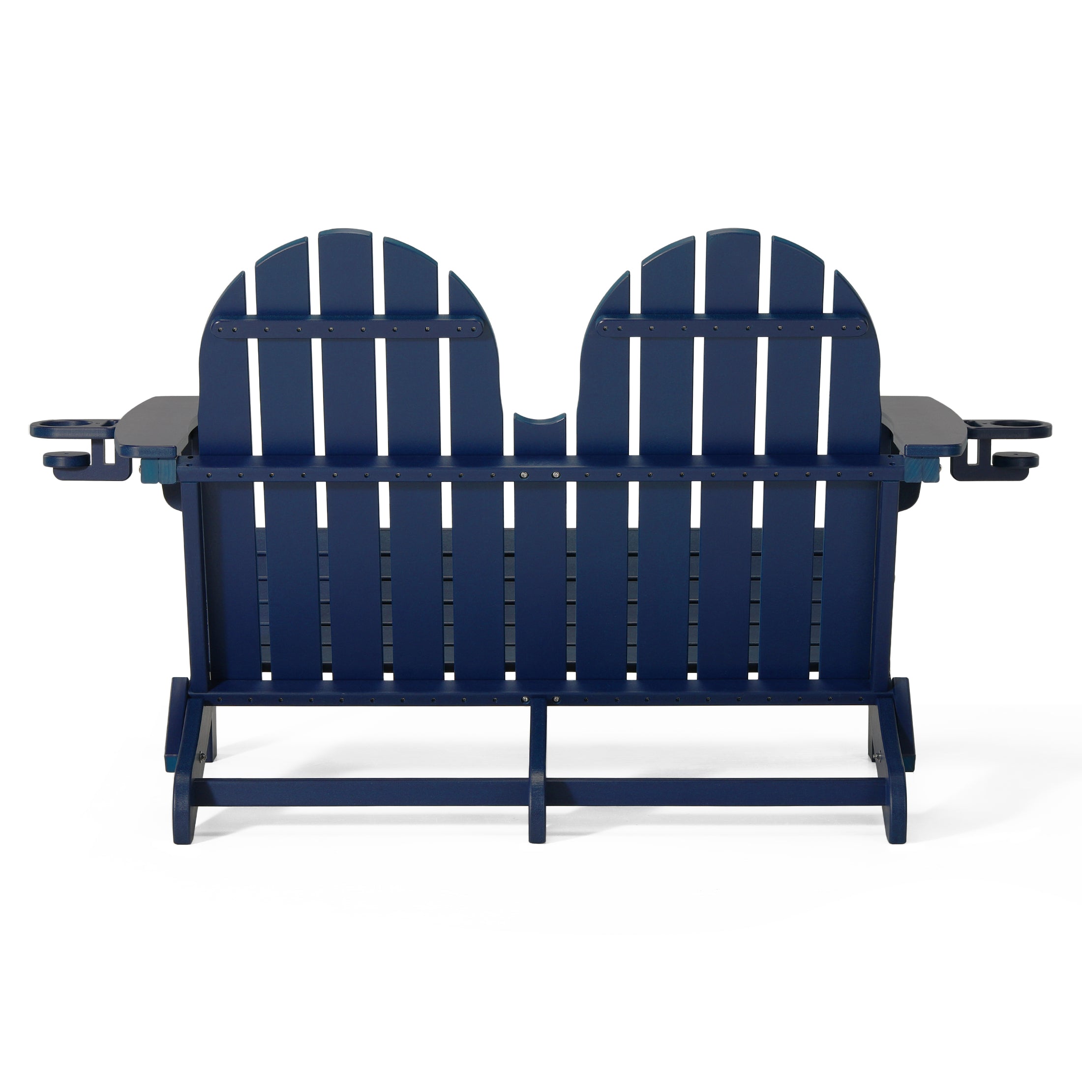 Savannah Outdoor Patio 49" HDPE Folding Adirondack Garden Bench