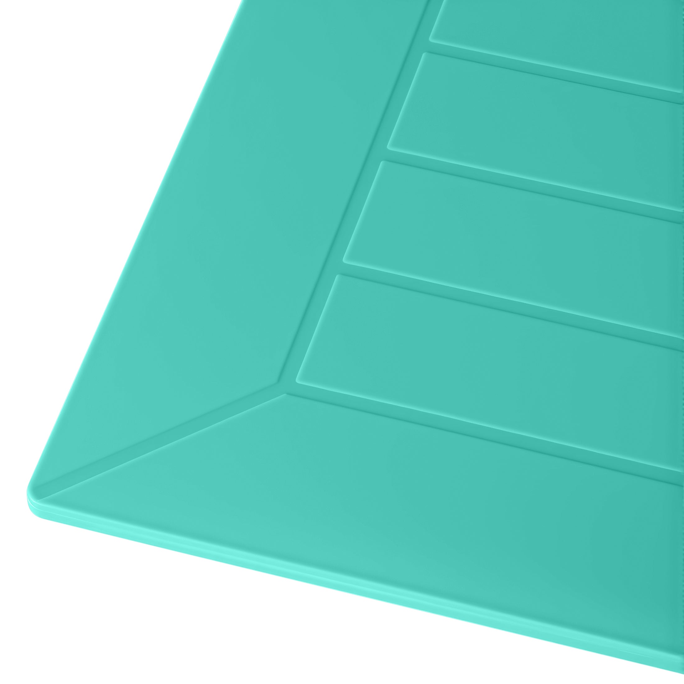 Sunshine 31.5" Square Outdoor Plastic Resin Patio Dining Table for 4