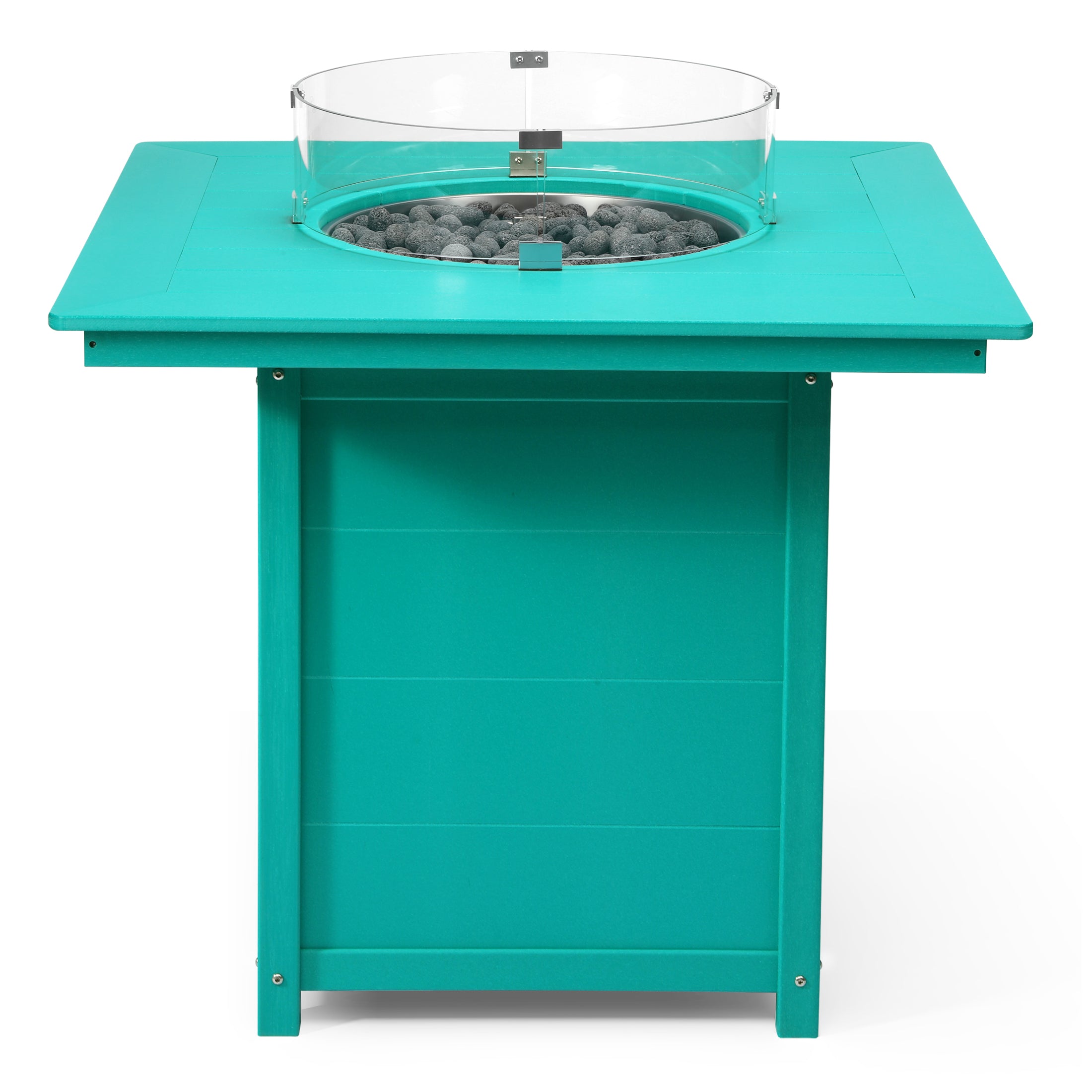 Sol 42" Modern Outdoor Patio Gas Propane Square Fire Pit Table