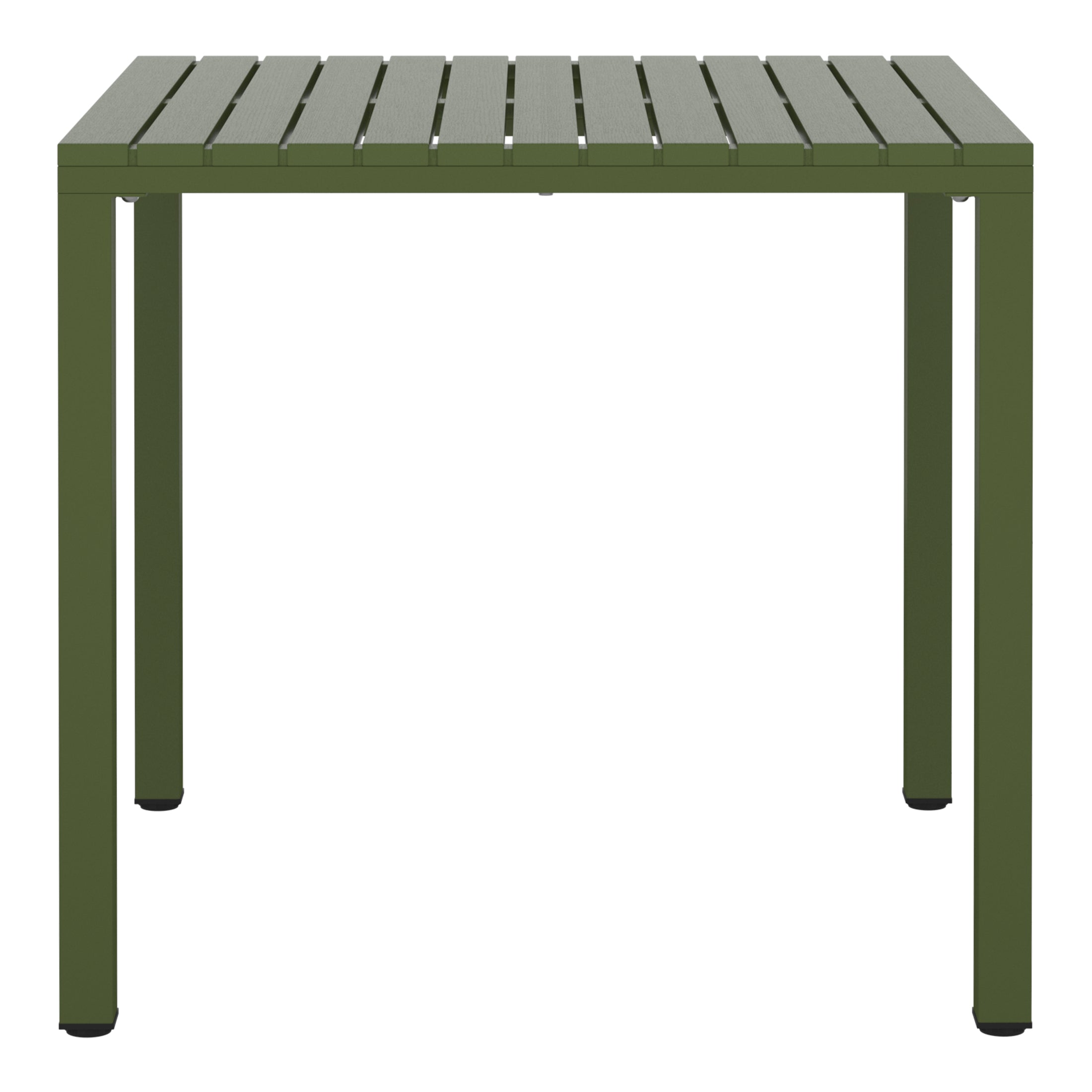 Sunshine 31.5" Iron Metal Frame Outdoor Square Patio Dining Table