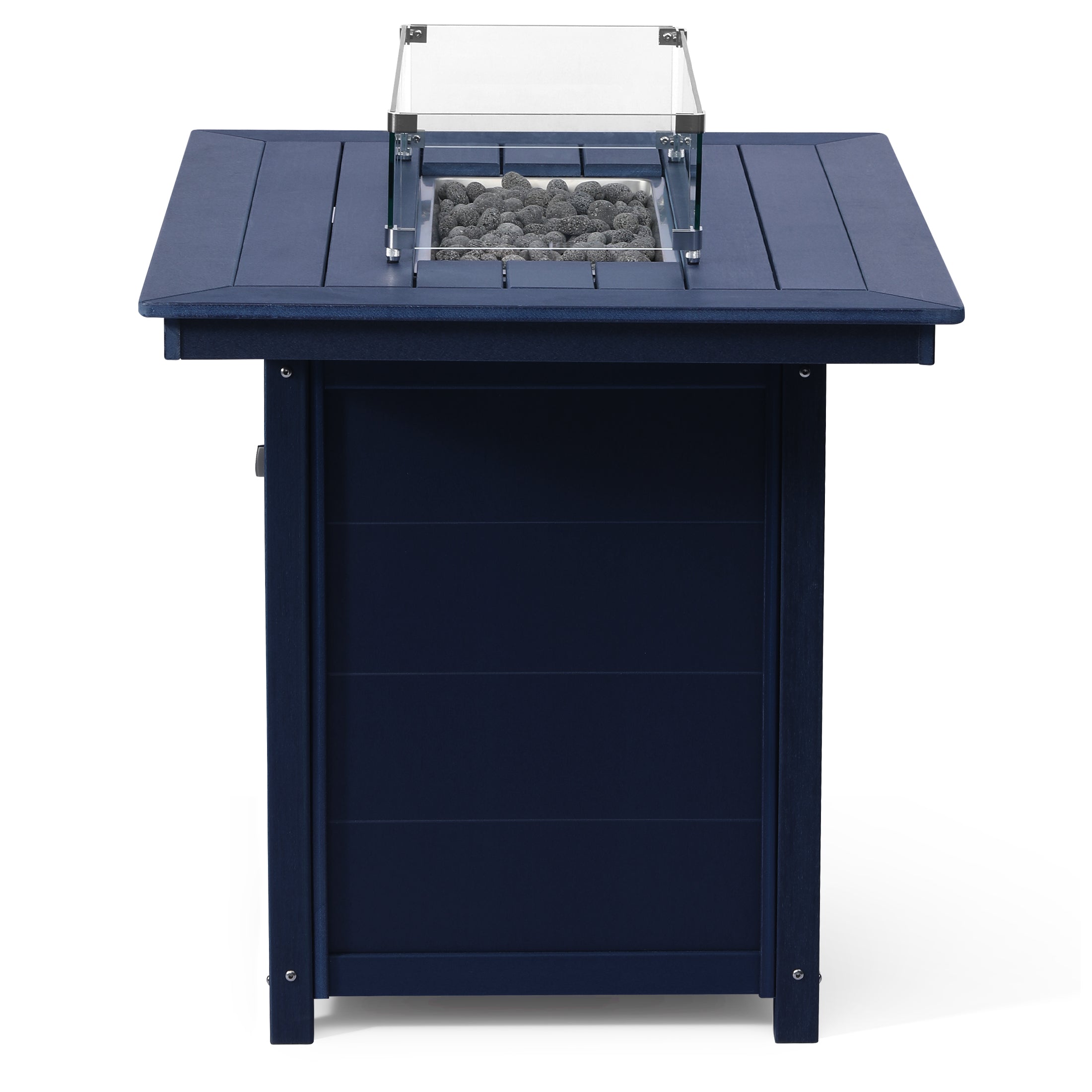 Sol 46" Modern Outdoor Patio Gas Propane Rectangle Fire Pit Table