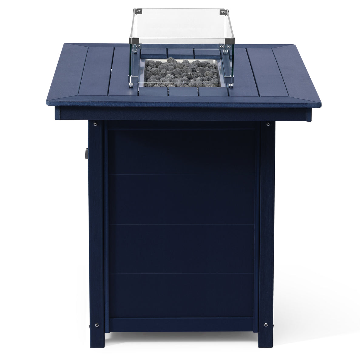 Sol 46" Modern Outdoor Patio Gas Propane Rectangle Fire Pit Table