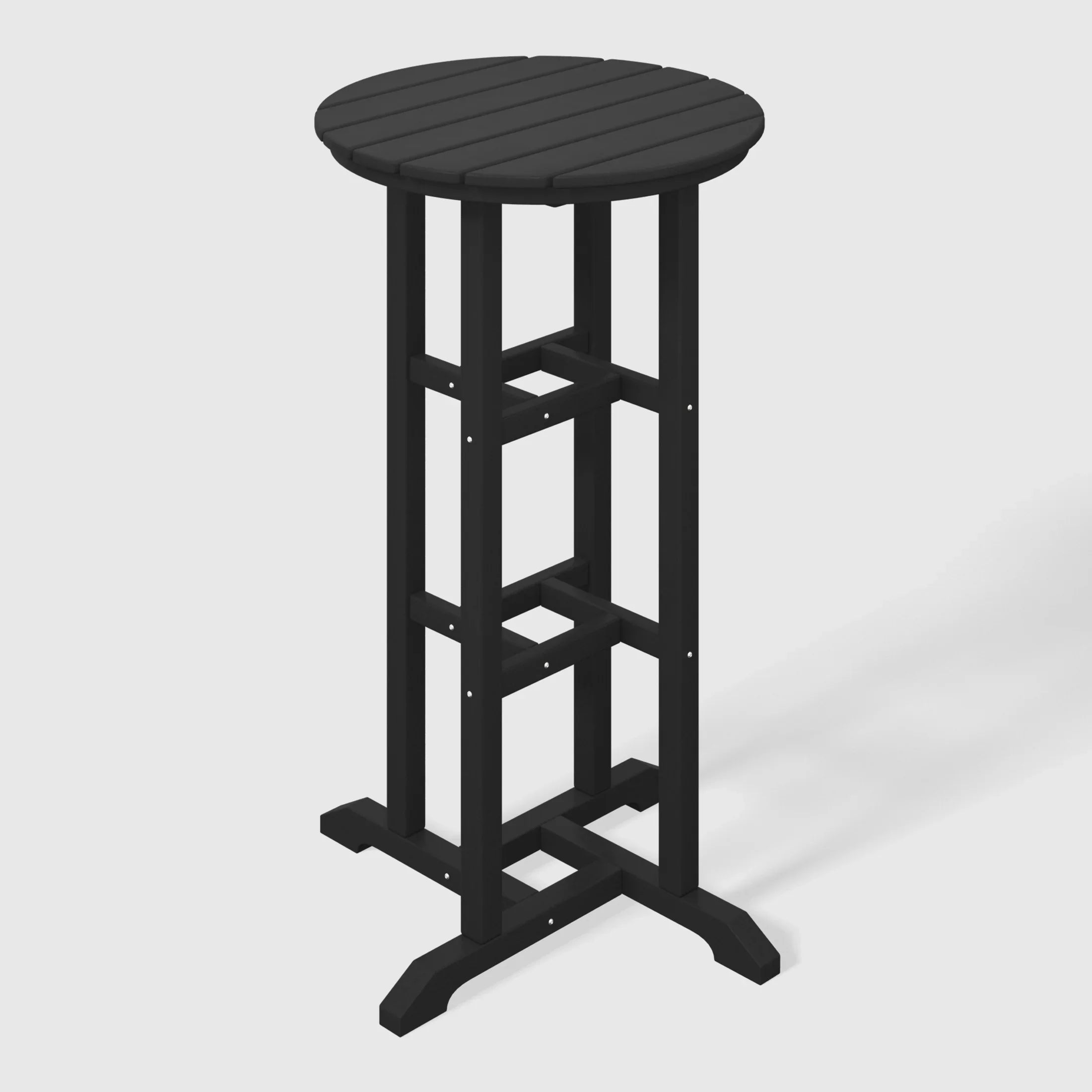 Paradise Outdoor Patio Bar Height Table and Bar Stool 3-Piece Dining Set