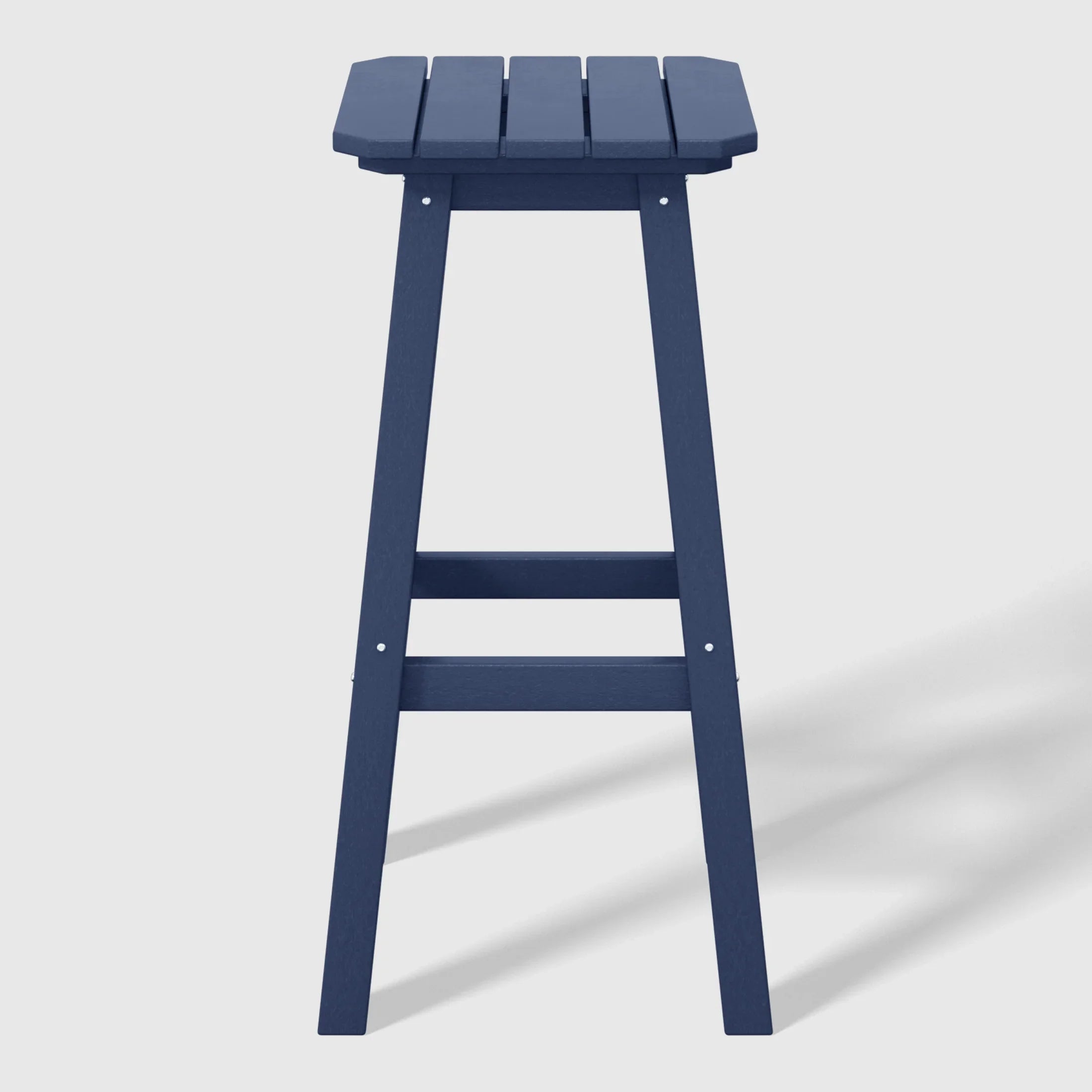 Paradise 29" HDPE Outdoor Patio Square Bar Stools (Set of 2)
