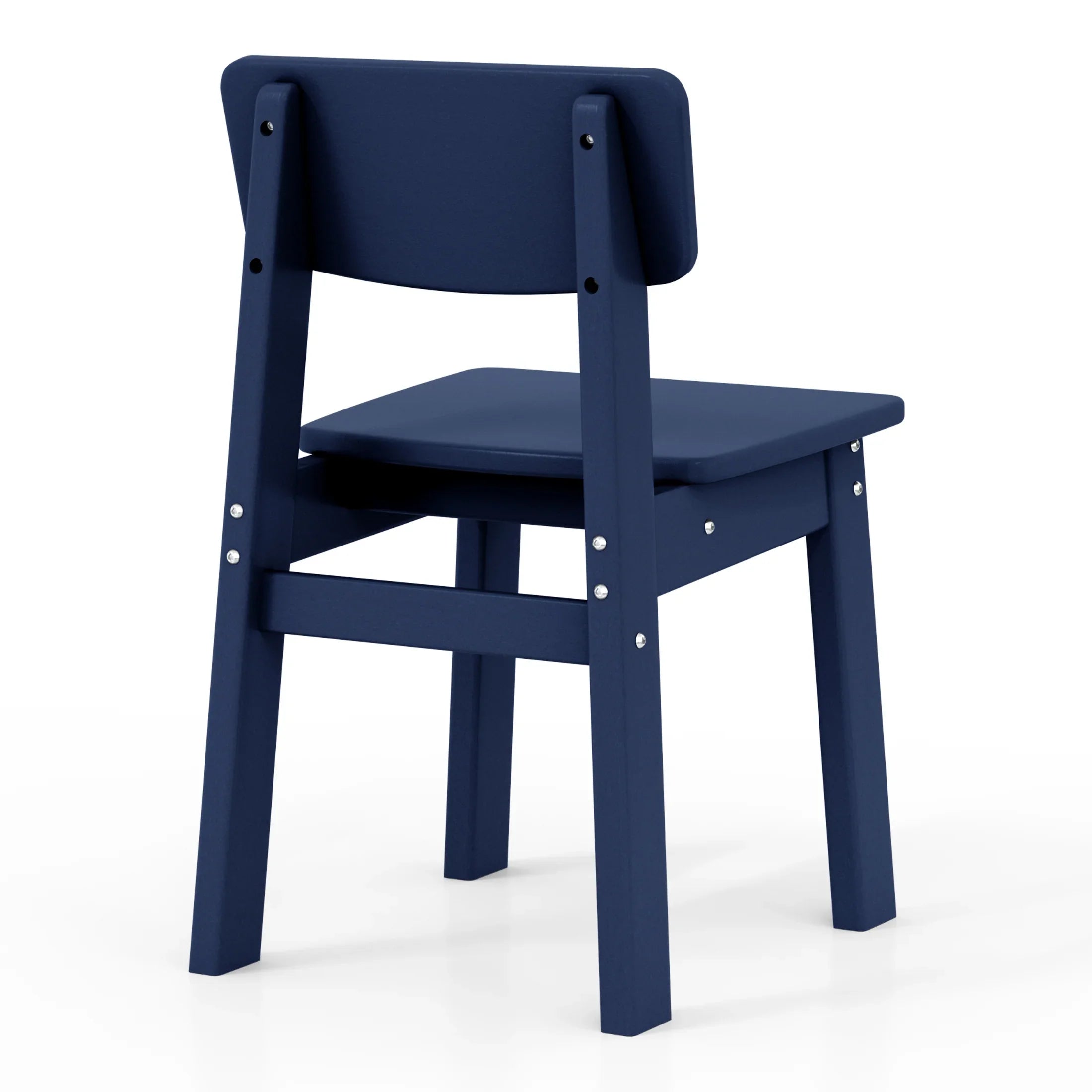 Little Explorers Outdoor HDPE Kids Modern Plastic Toddler Dining Chairs (Set of Two)