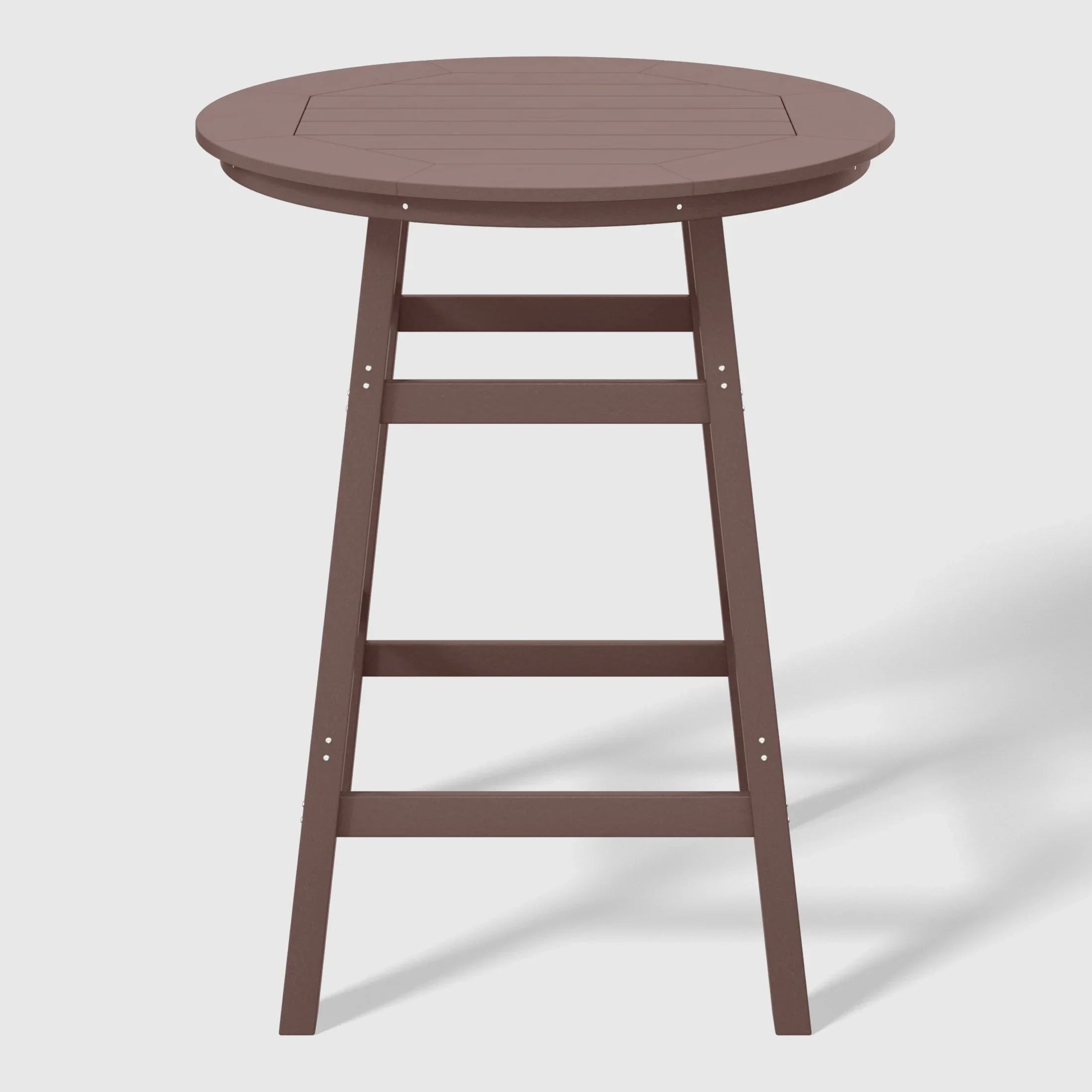 Paradise 5-Piece HDPE Outdoor Patio Dining Bar Bistro Table Set with Bar Stools