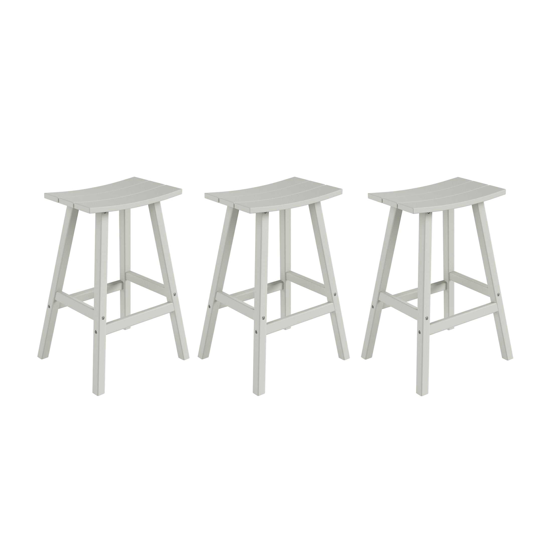 Paradise 29 Inch High Backless Seat Bar Stools (Set of 3)