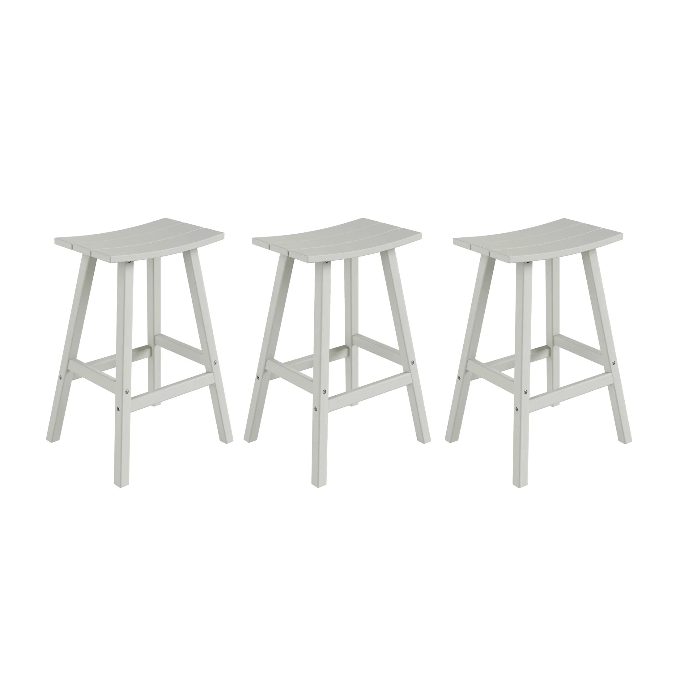 Paradise 29 Inch High Backless Seat Bar Stools (Set of 3)
