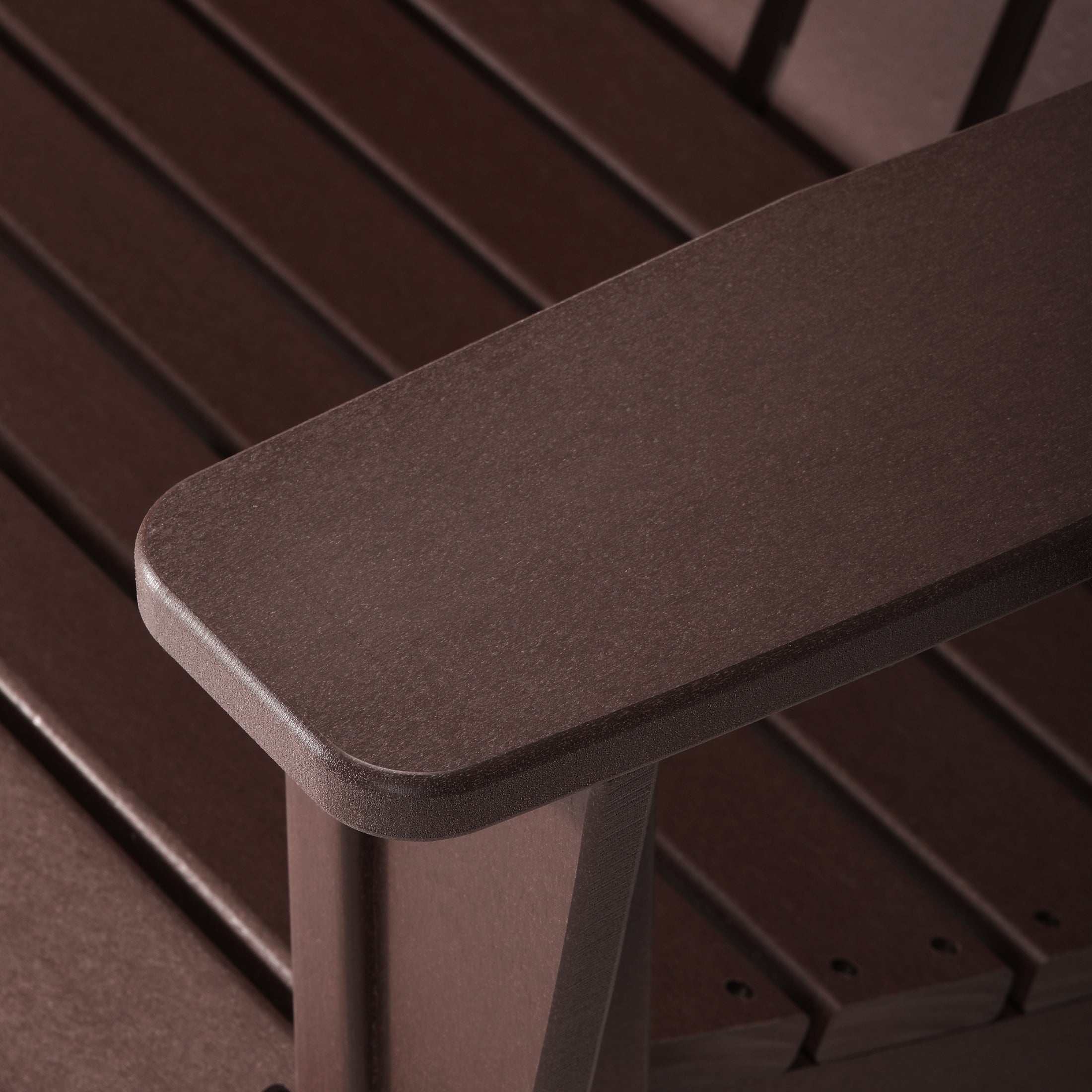 Savannah Outdoor Patio 49" HDPE Folding Adirondack Garden Bench