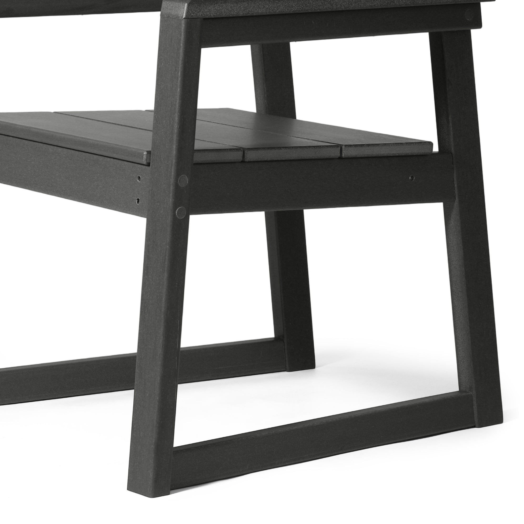 Cambria Modern HDPE Outdoor Patio Dining Arm Chairs (Set of 2)