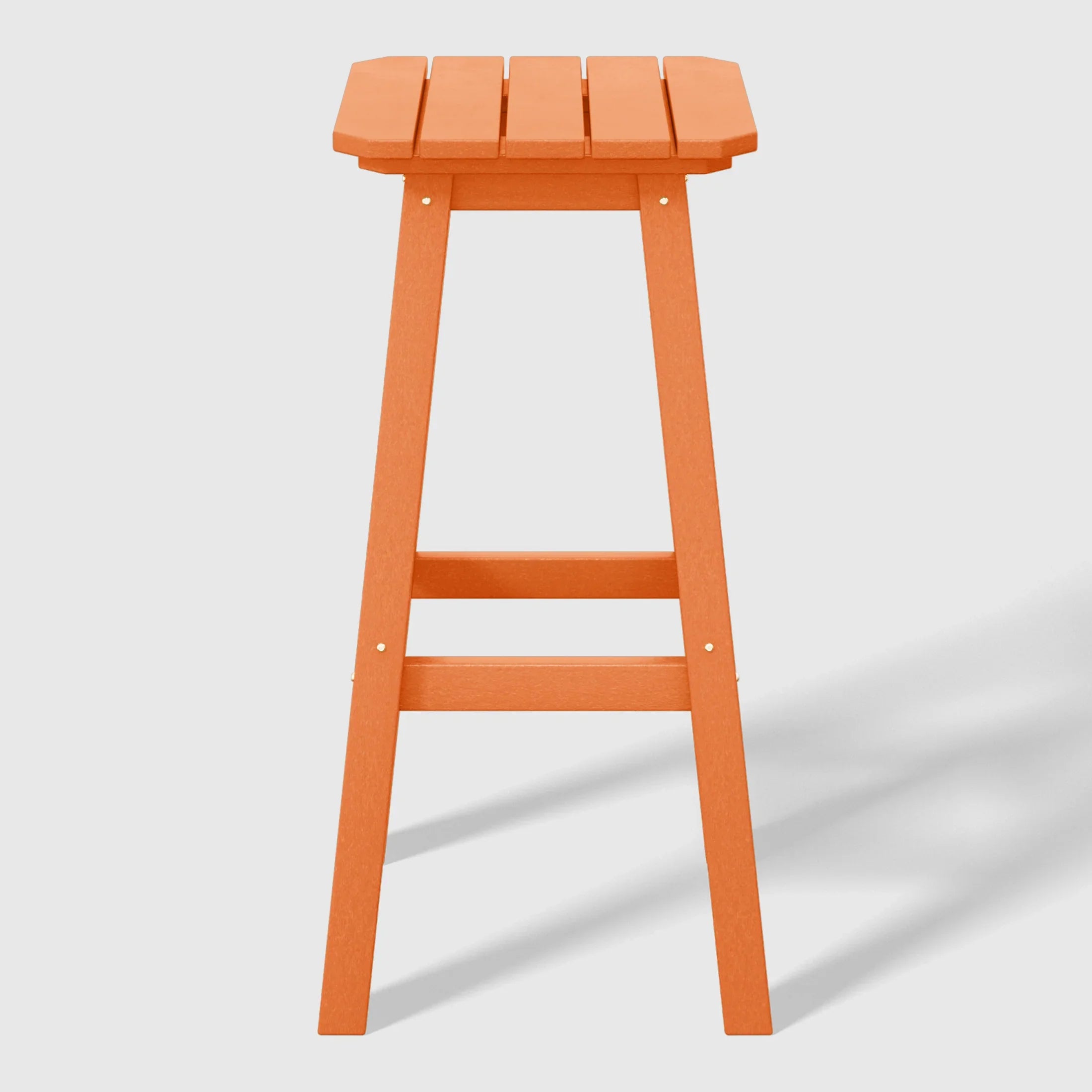 Paradise 29" HDPE Outdoor Patio Square Bar Stools (Set of 2)