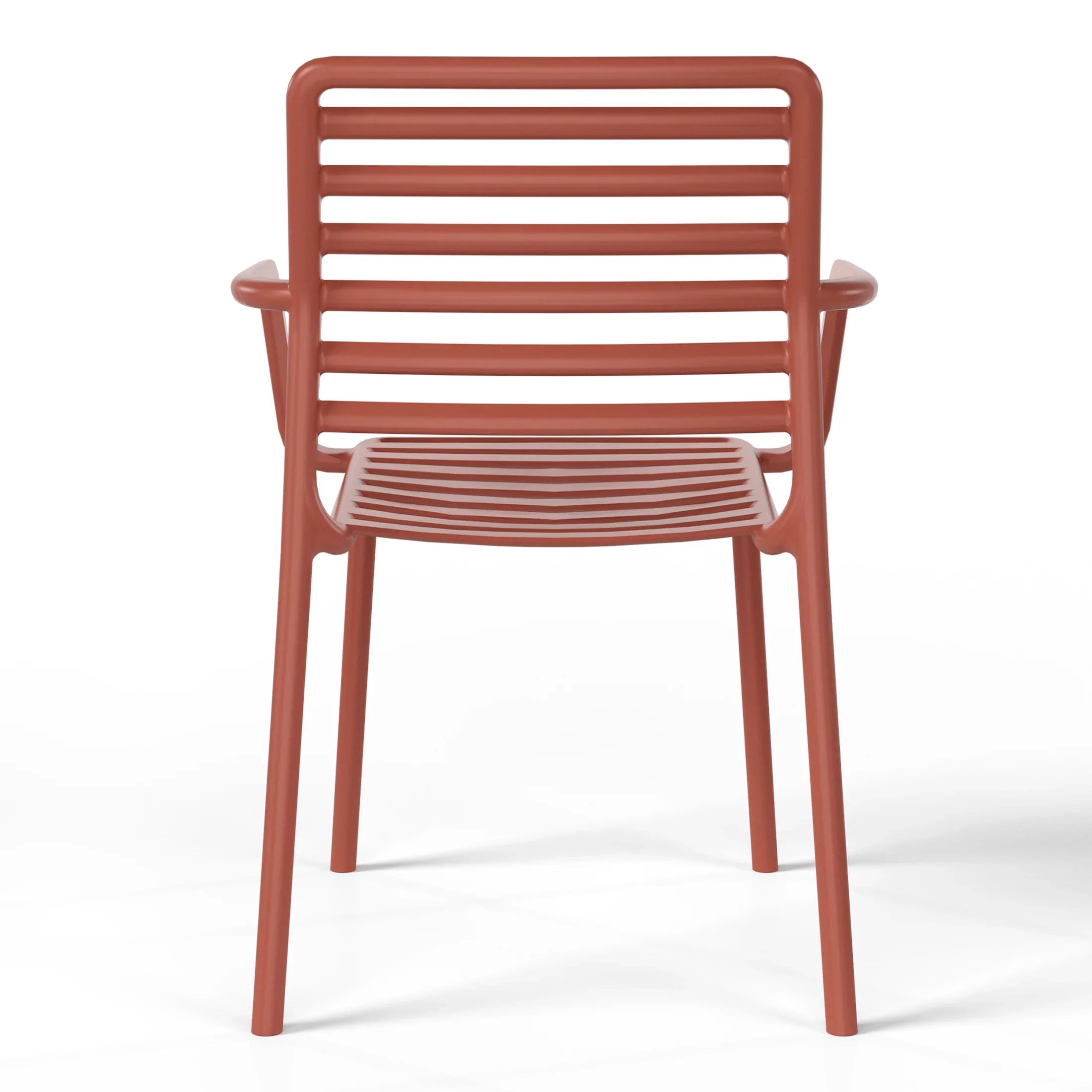 Sunshine Outdoor Stackable Polypropylene Plastic Resin Dining Armchairs (Set of 4)