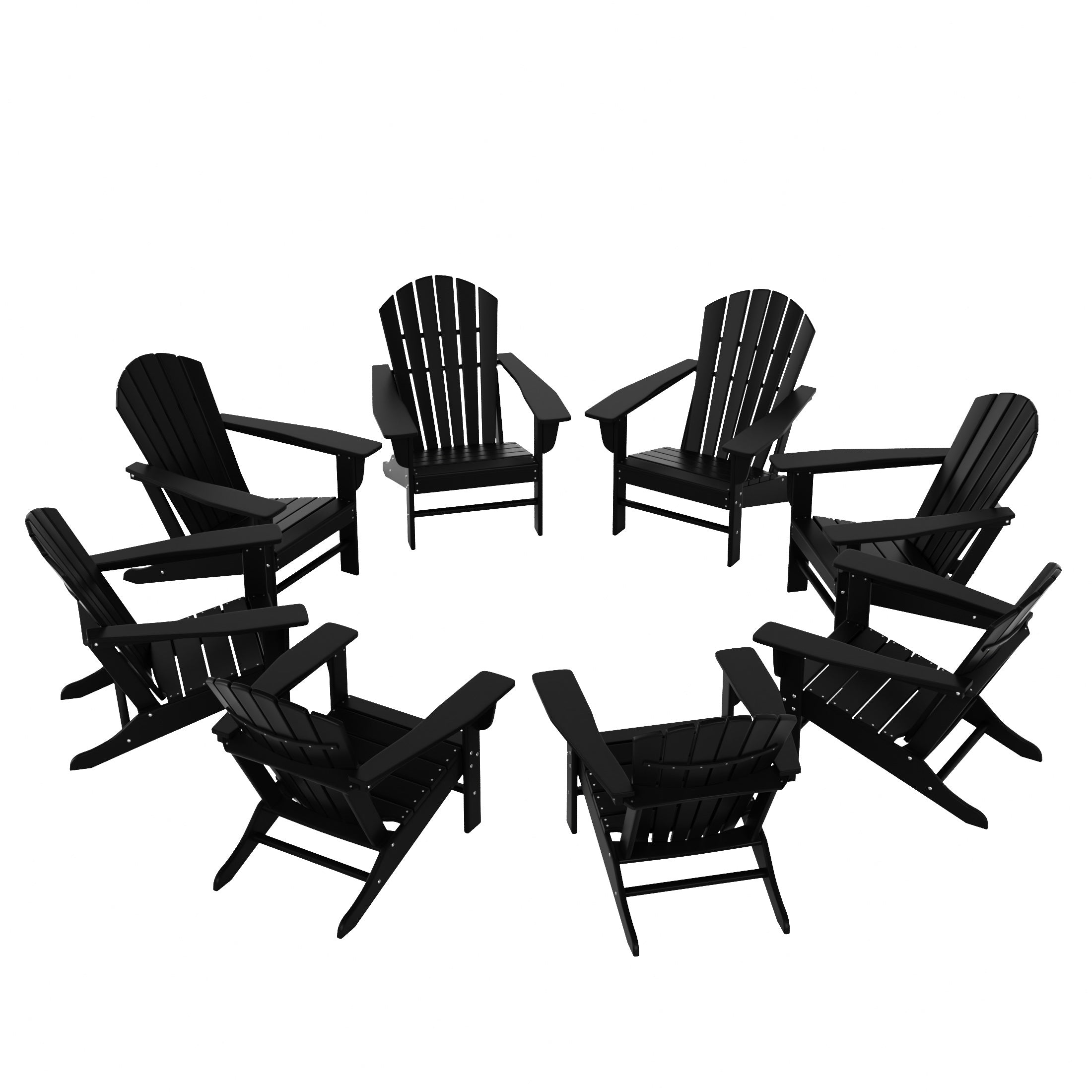 Portside Outdoor Adirondack Chair (Set of 8)