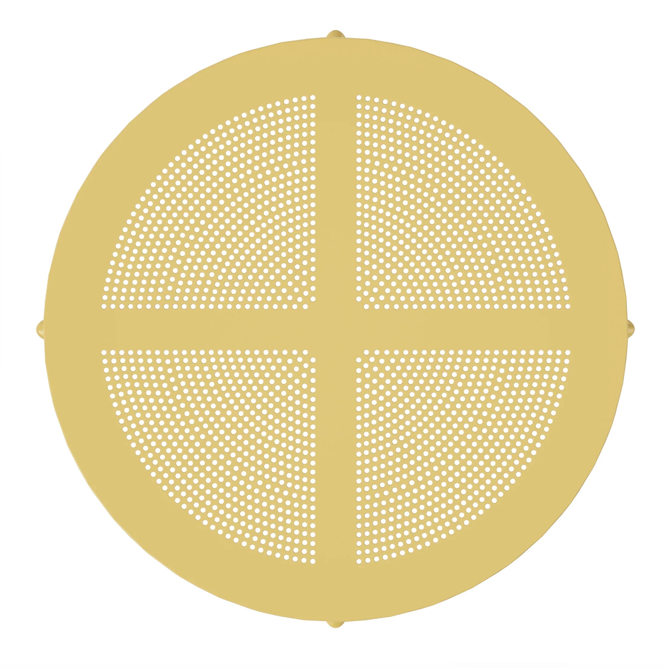 Sunshine 31.5" Round Plastic Outdoor Patio Dining Table for 4