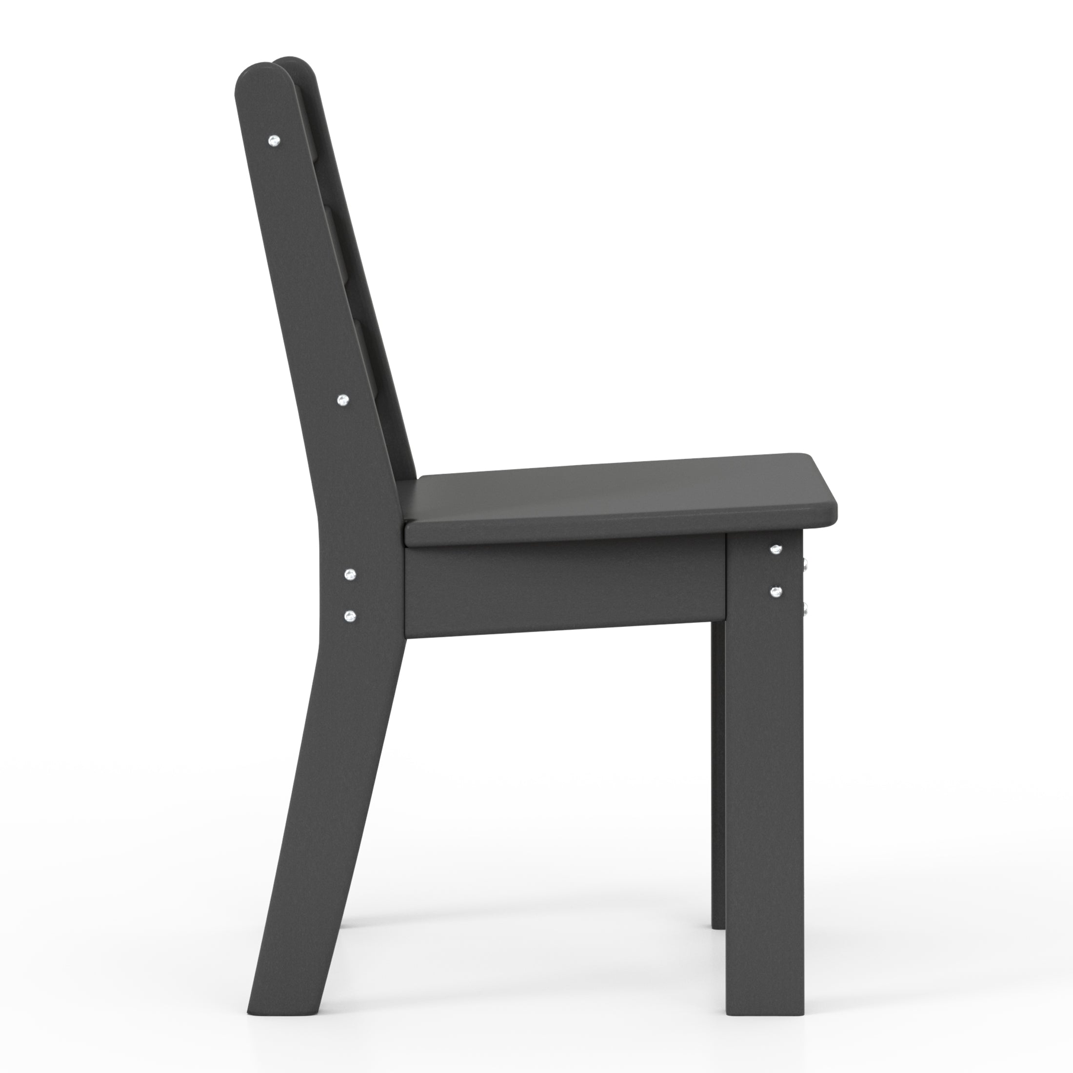 Playhouse Outdoor HDPE Kids Plastic Toddler Dining Chair (Set of Two)