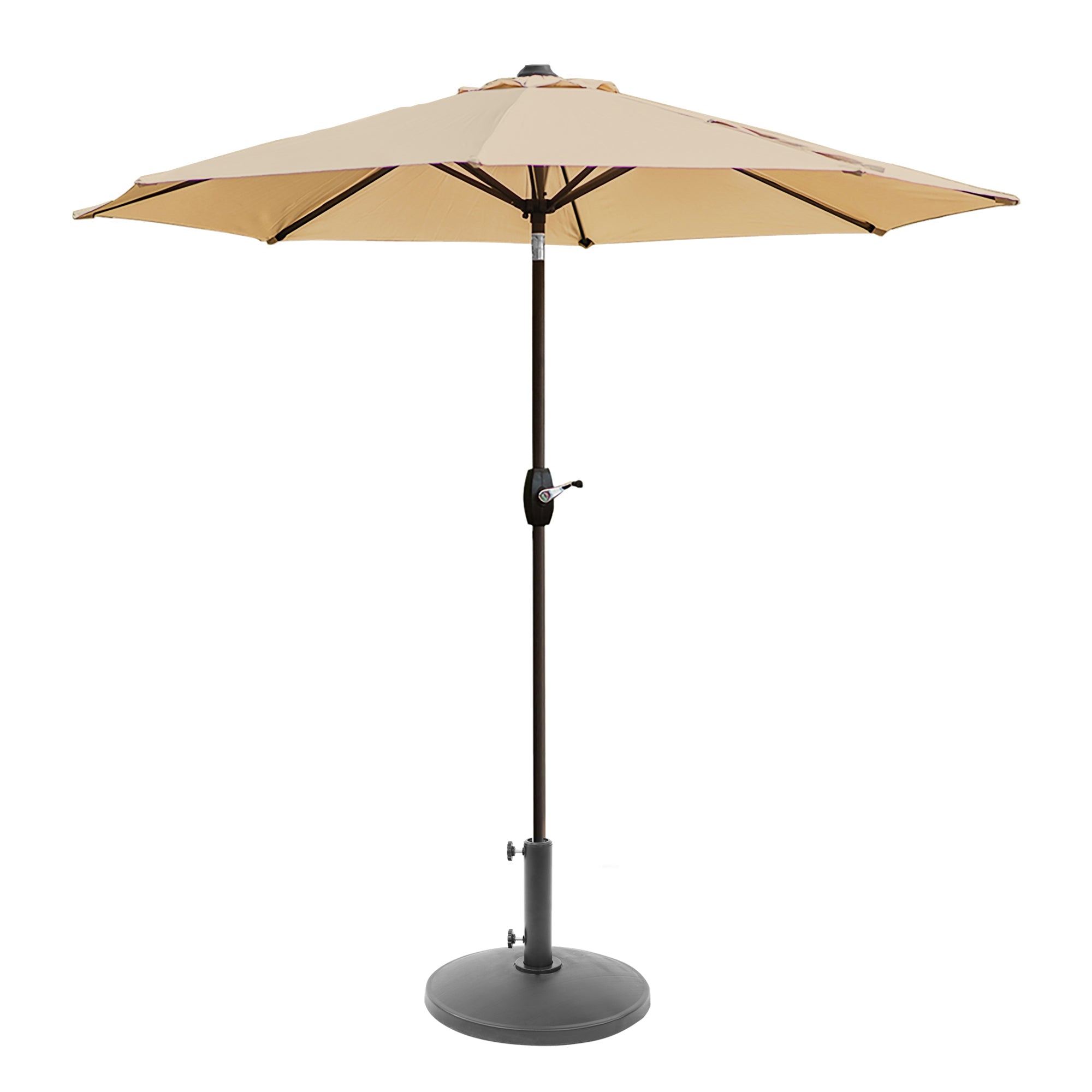 Cabana 9 ft. Patio Table Umbrella with tilt, crank features and free standing weight base kit
