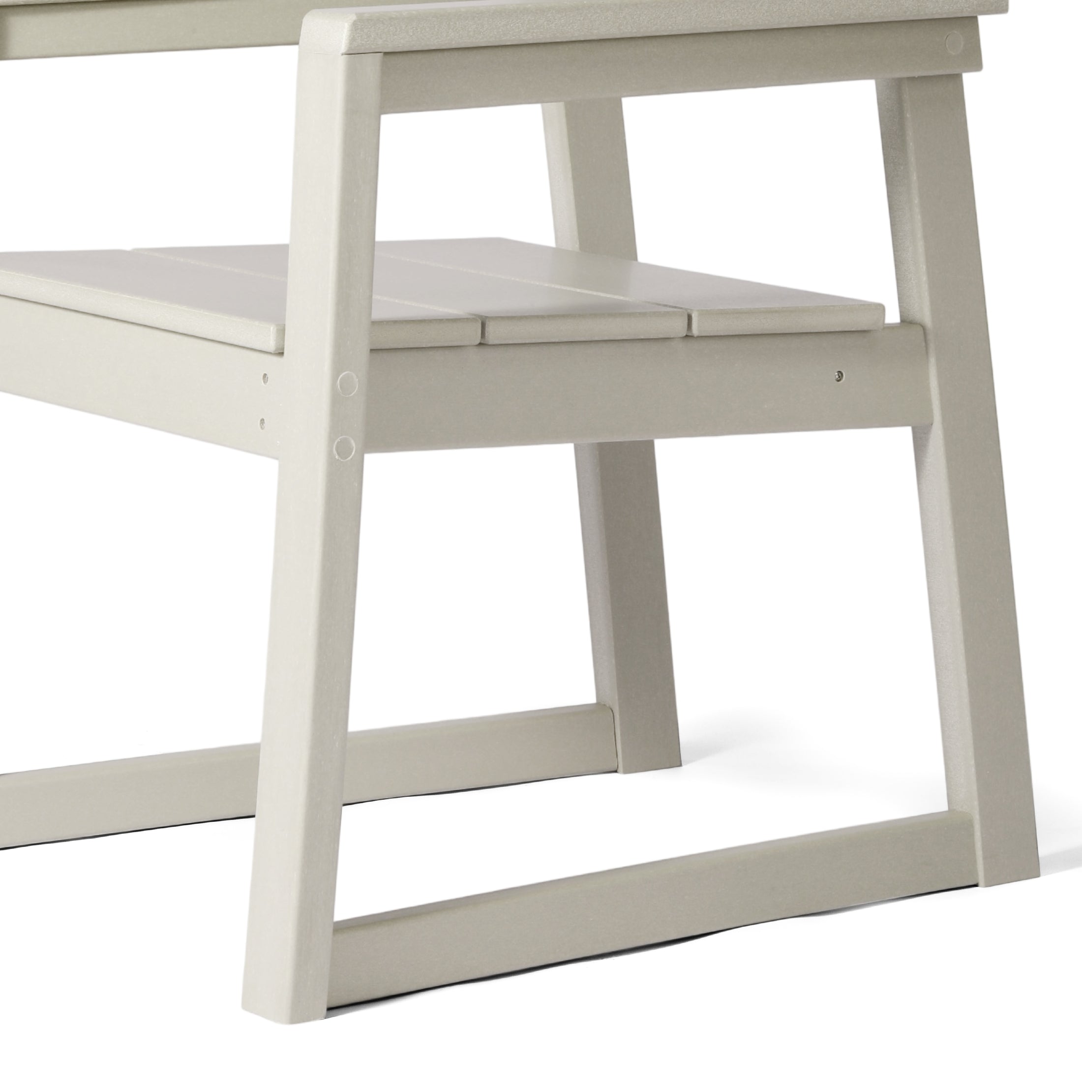 Cambria Modern HDPE Outdoor Patio Dining Arm Chairs (Set of 2)