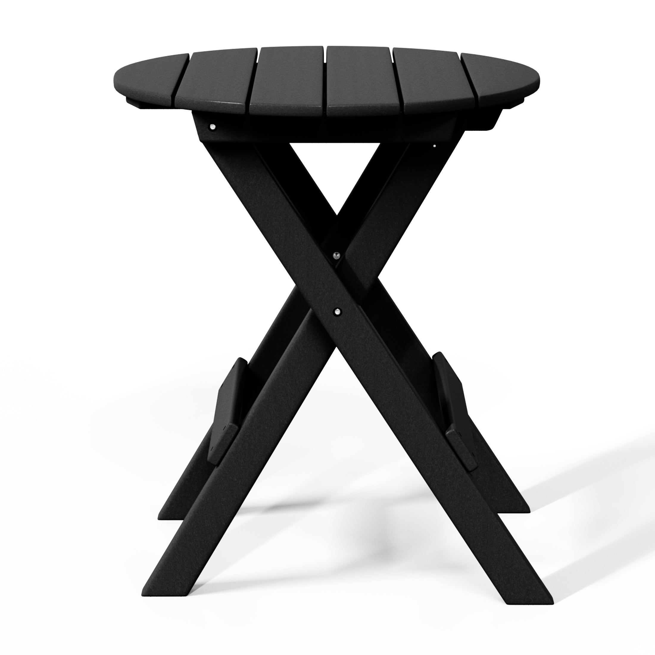 Paradise HDPE Outdoor 24.5 Inch Round Portable Folding Patio Dining Table