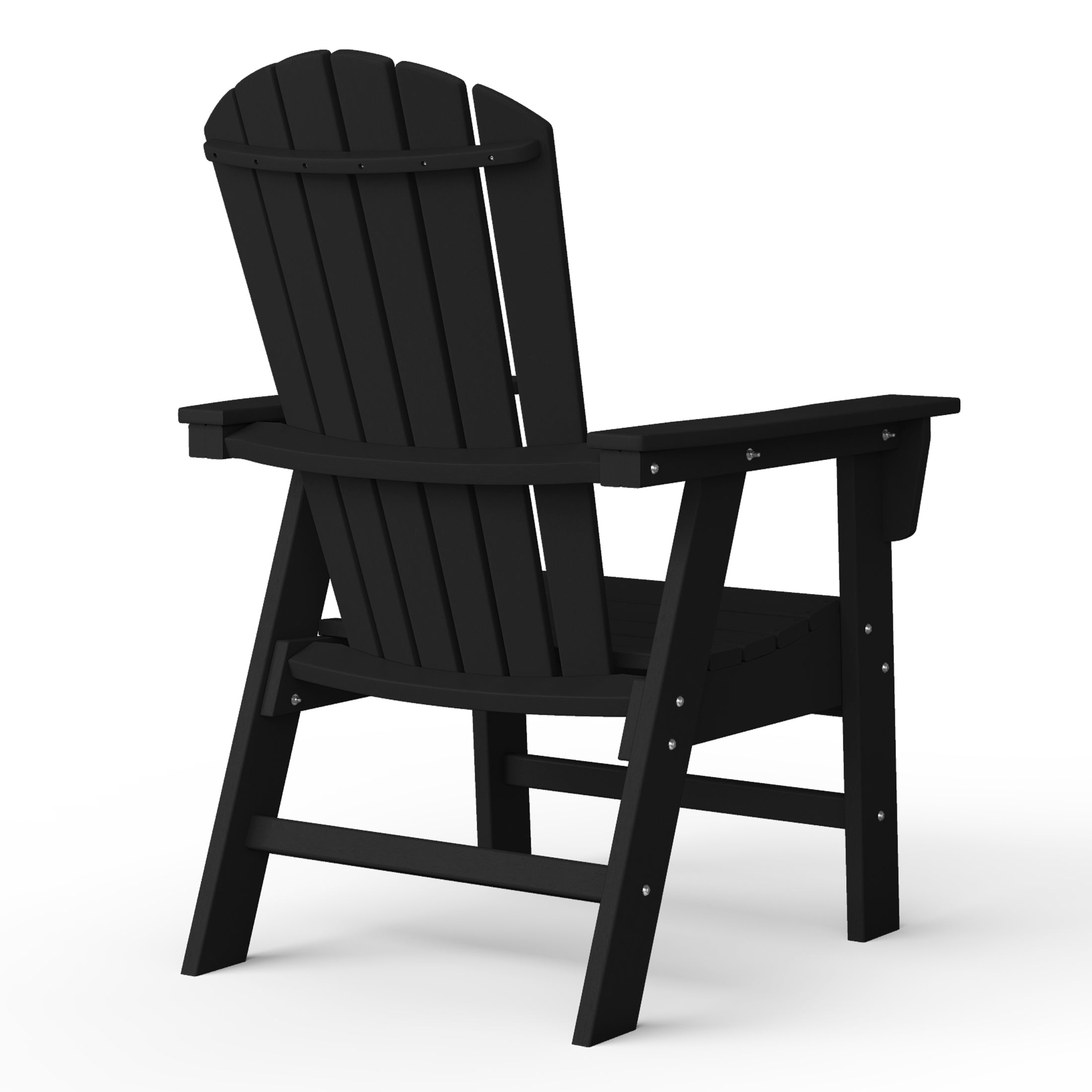Portside Outdoor Modern HDPE Adirondack Patio Dining Chairs (Set of 2)