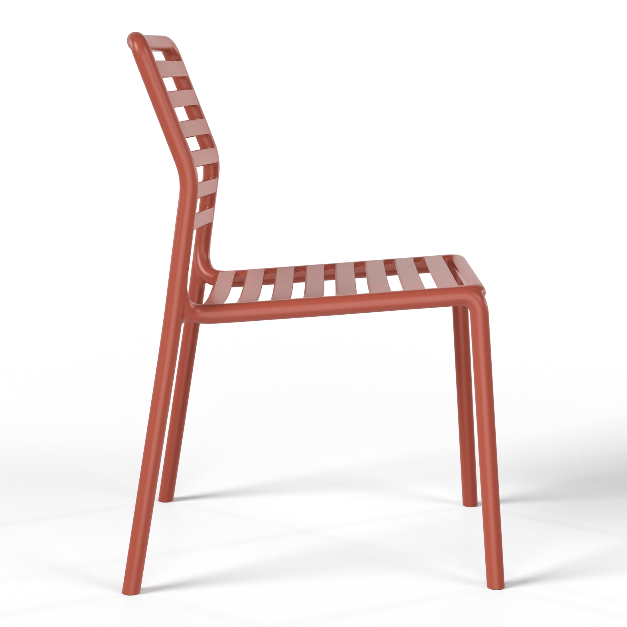 Sunshine 3-Piece Outdoor Metal Round Dining Table Set With Stackable Resin Patio Dining Chairs