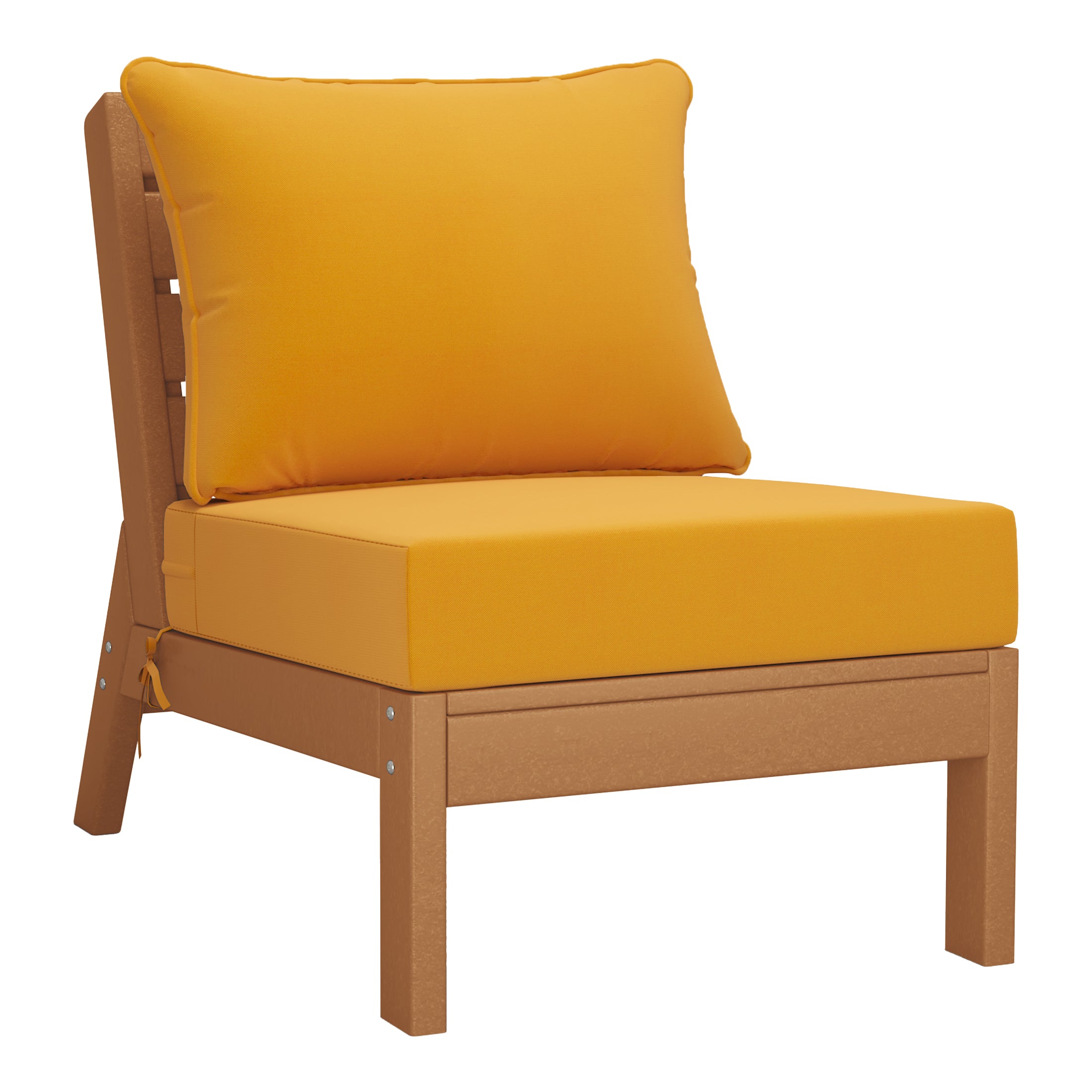 Portsmouth Outdoor Patio HDPE Sectional Sofa with Patio Cushions