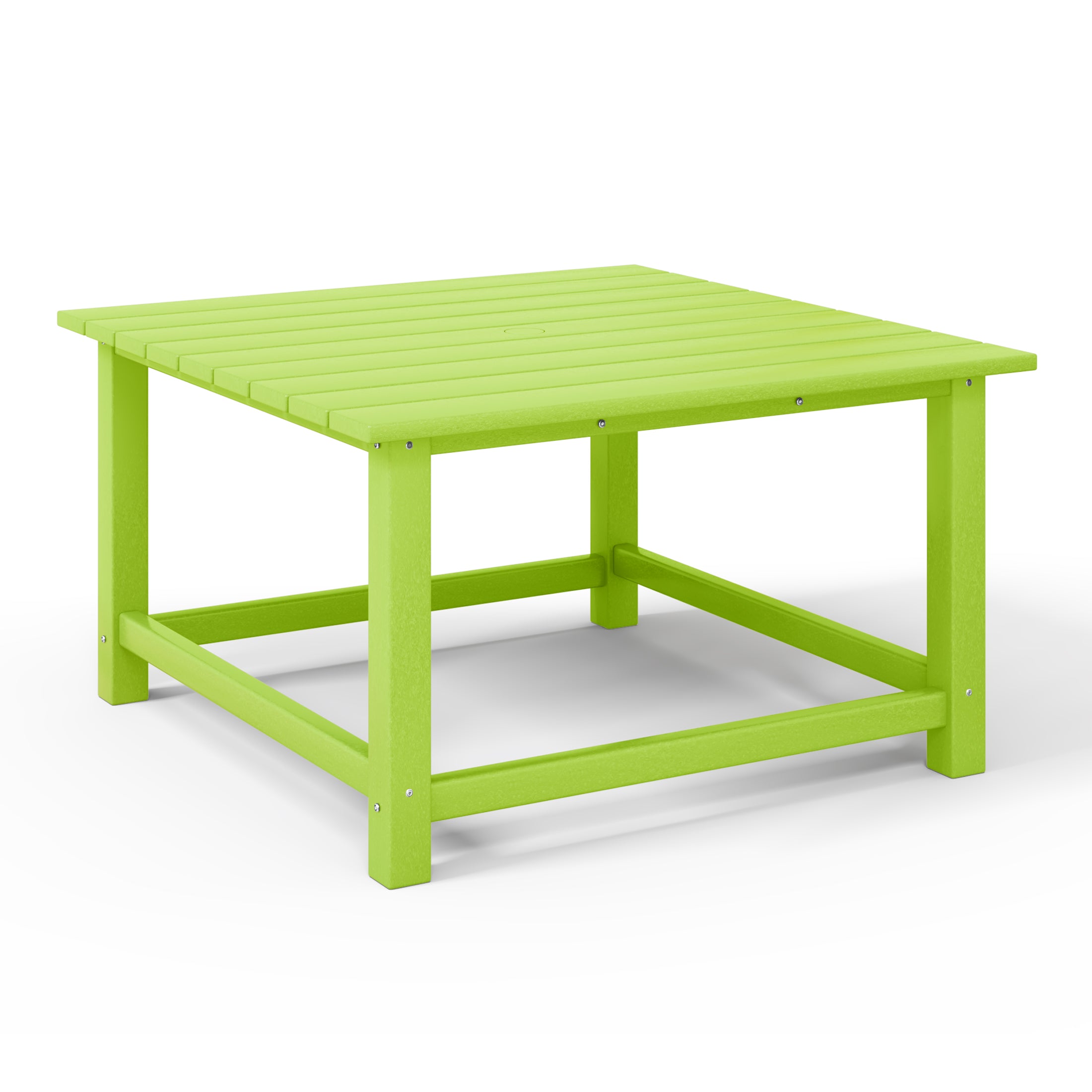 Paradise Low Outdoor HDPE Square Patio Coffee Table