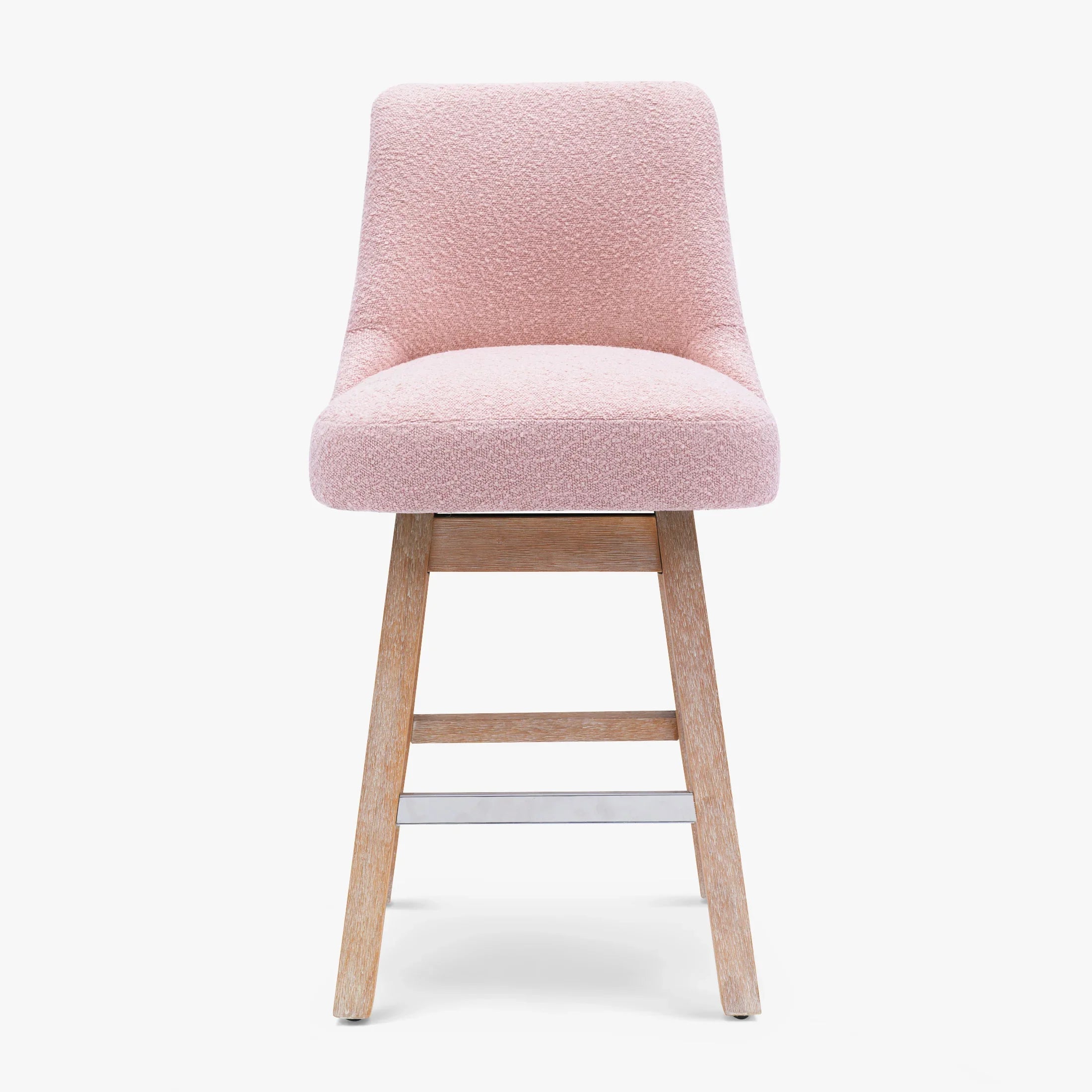 Amélie 26" Upholstered Swivel Counter Height Bar Stool