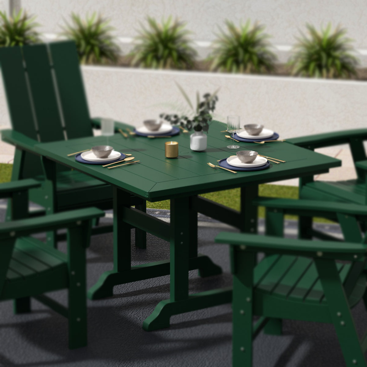 Paradise 43" Outdoor Patio Square Dining Table
