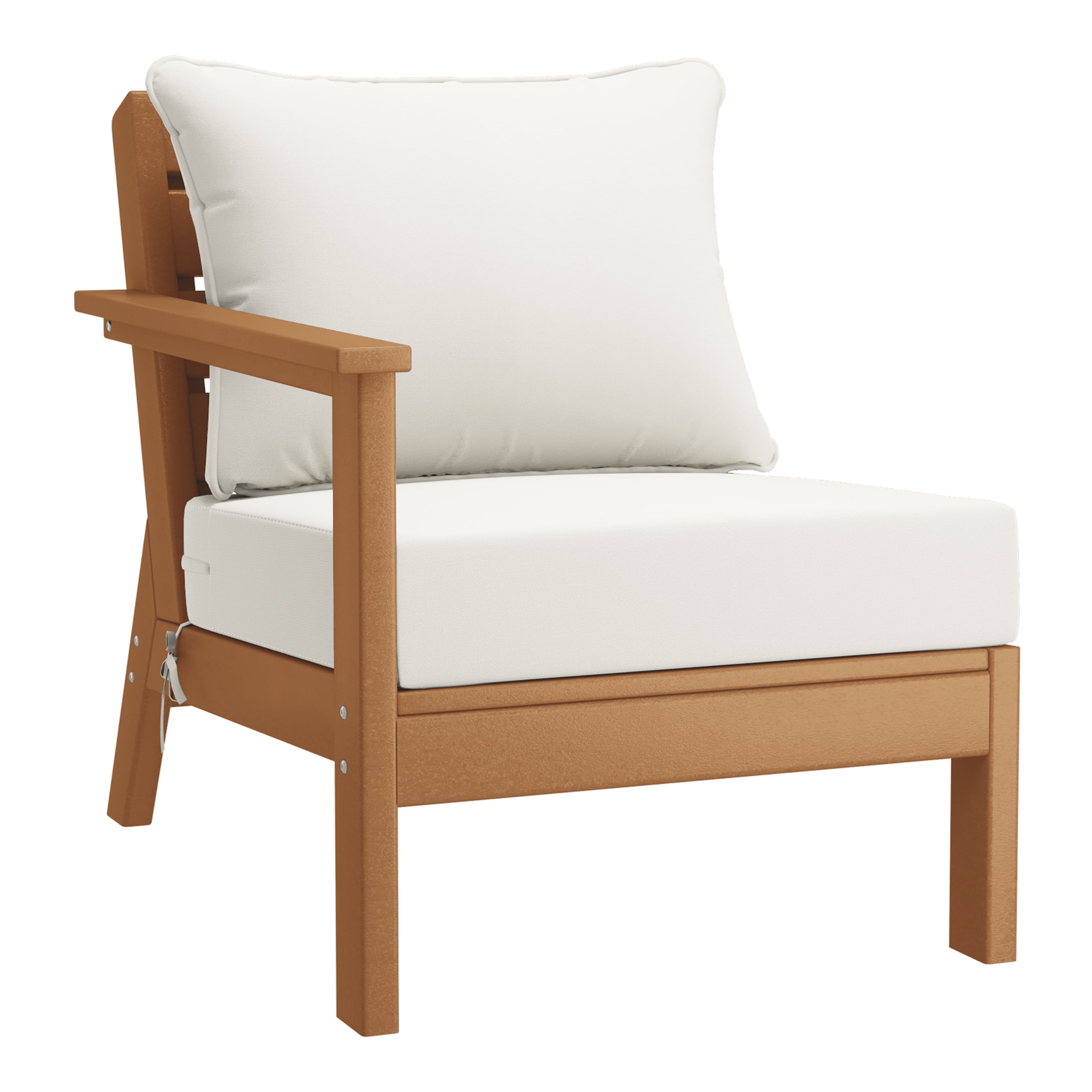 Portsmouth Outdoor Patio HDPE Sectional Sofa with Patio Cushions