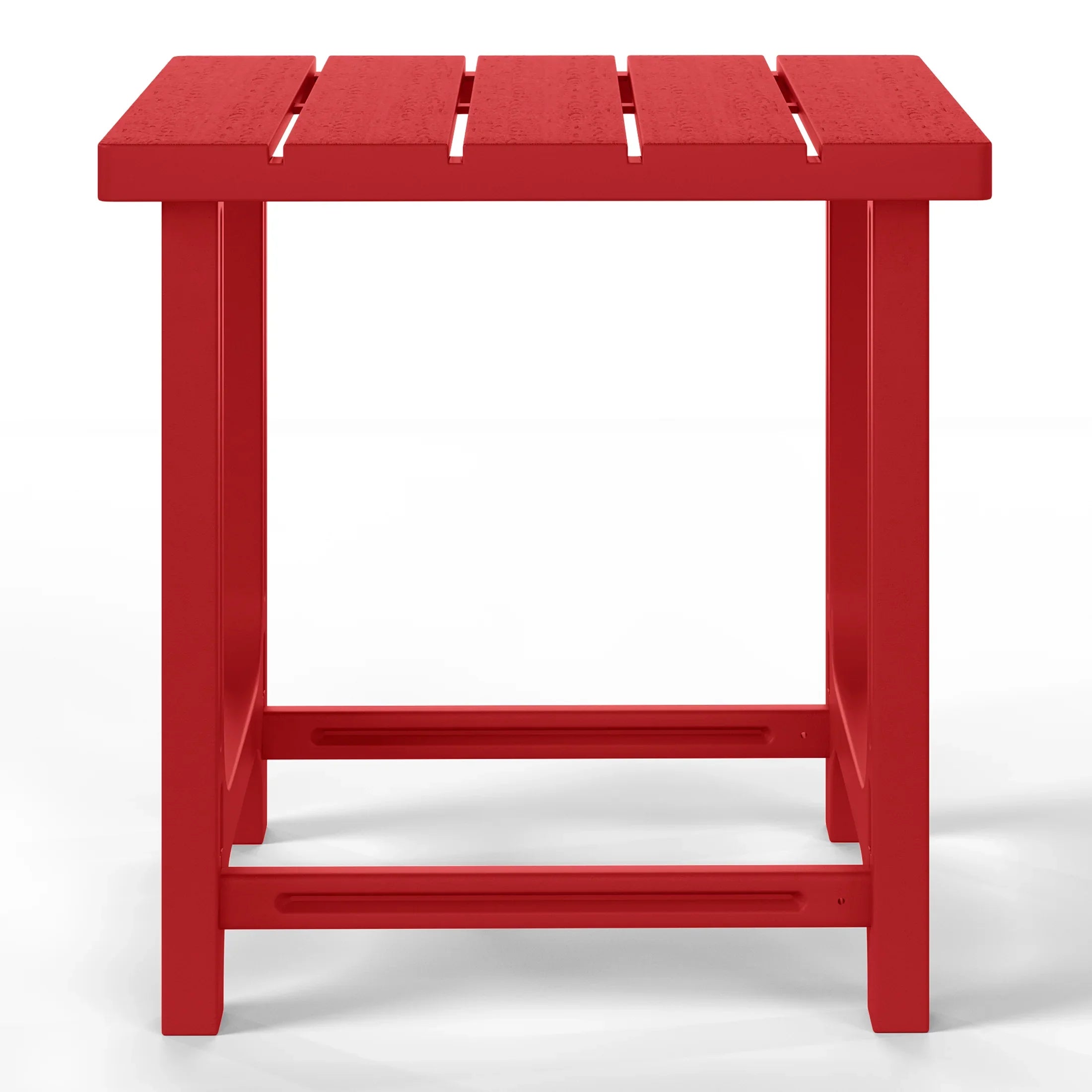 Cayman Outdoor 18" HDPE Square Adirondack Patio Side Table