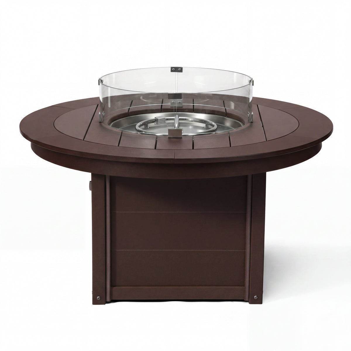 Sol 47" Modern Outdoor 55,000 BTU Patio Propane Round Fire Pit Table