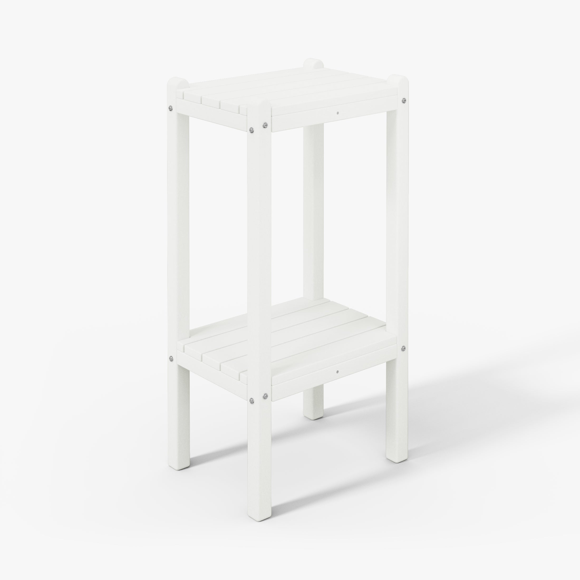 Paradise 36" Outdoor Adirondack HDPE 2-Tier Patio Side Table