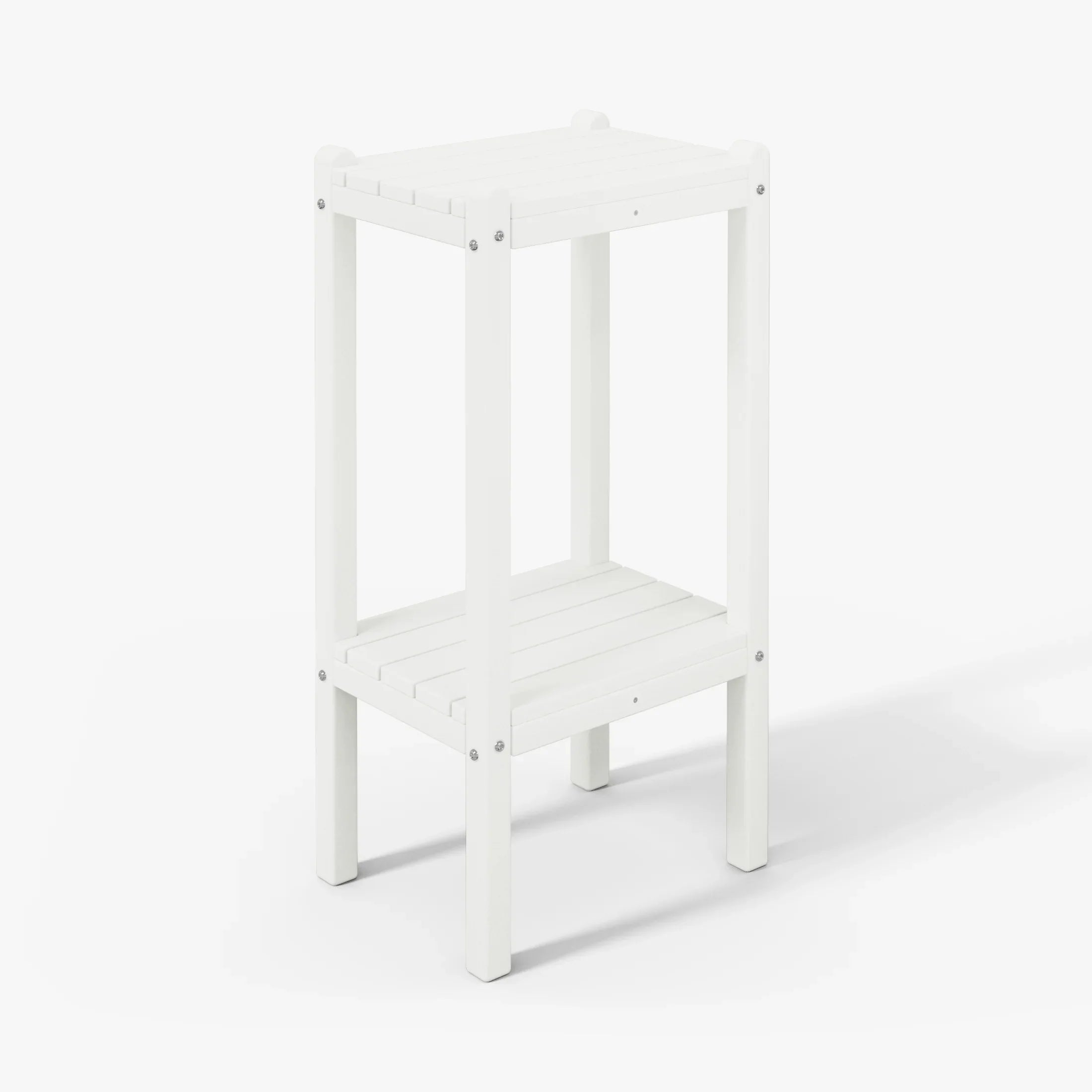 Paradise 36" Outdoor Adirondack HDPE 2-Tier Patio Side Table