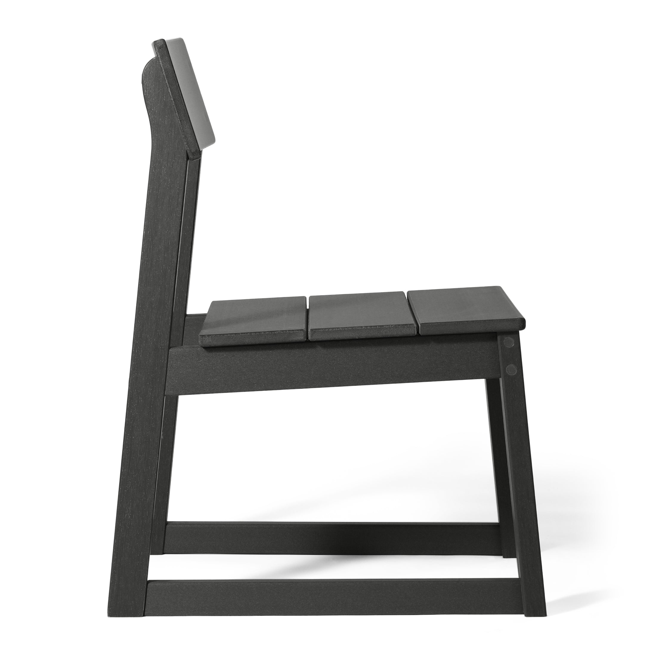Cambria Modern HDPE Outdoor Armless Patio Dining Chairs (Set of 2)