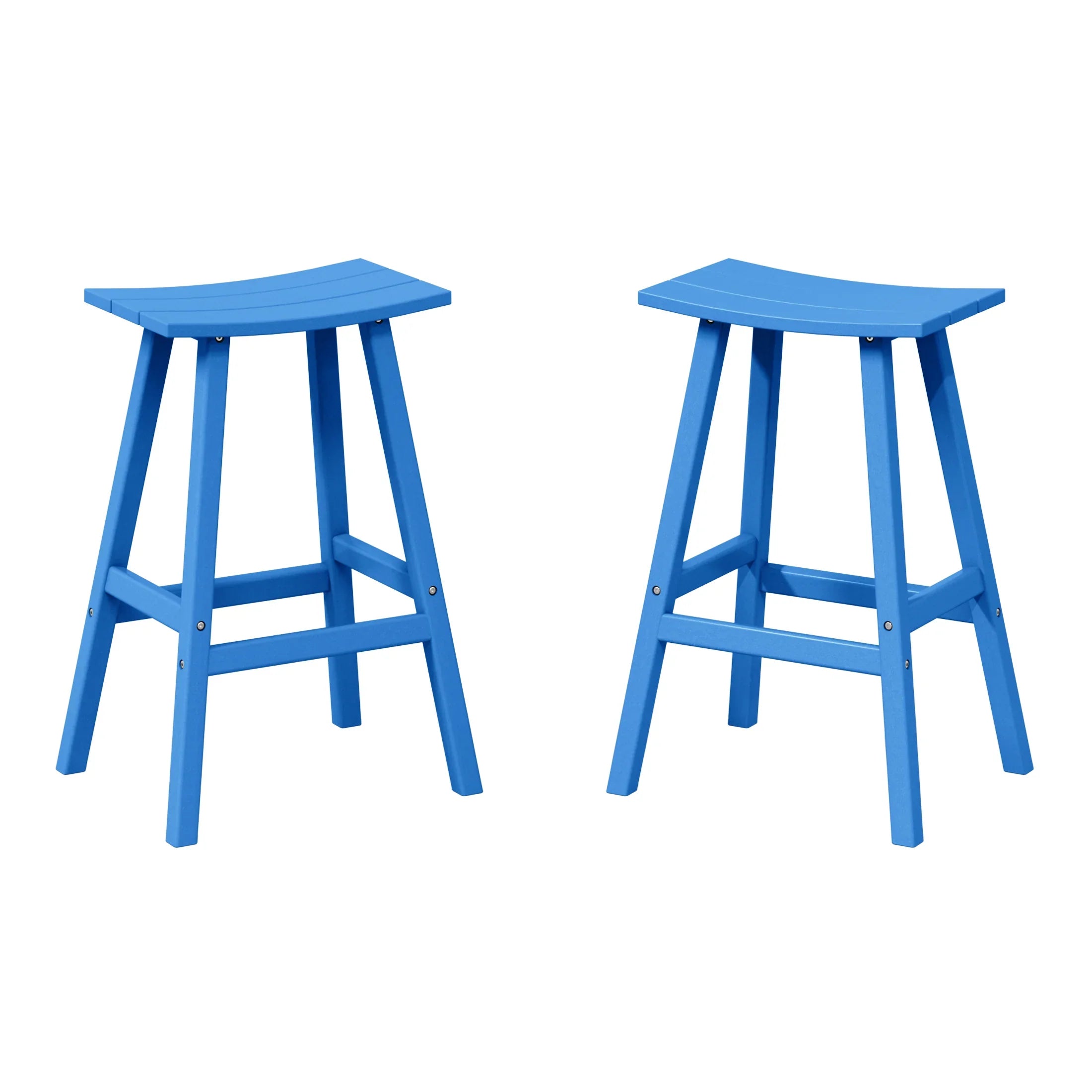 Paradise 2 piece set of 29" height Outdoor / Patio Saddle bar stools