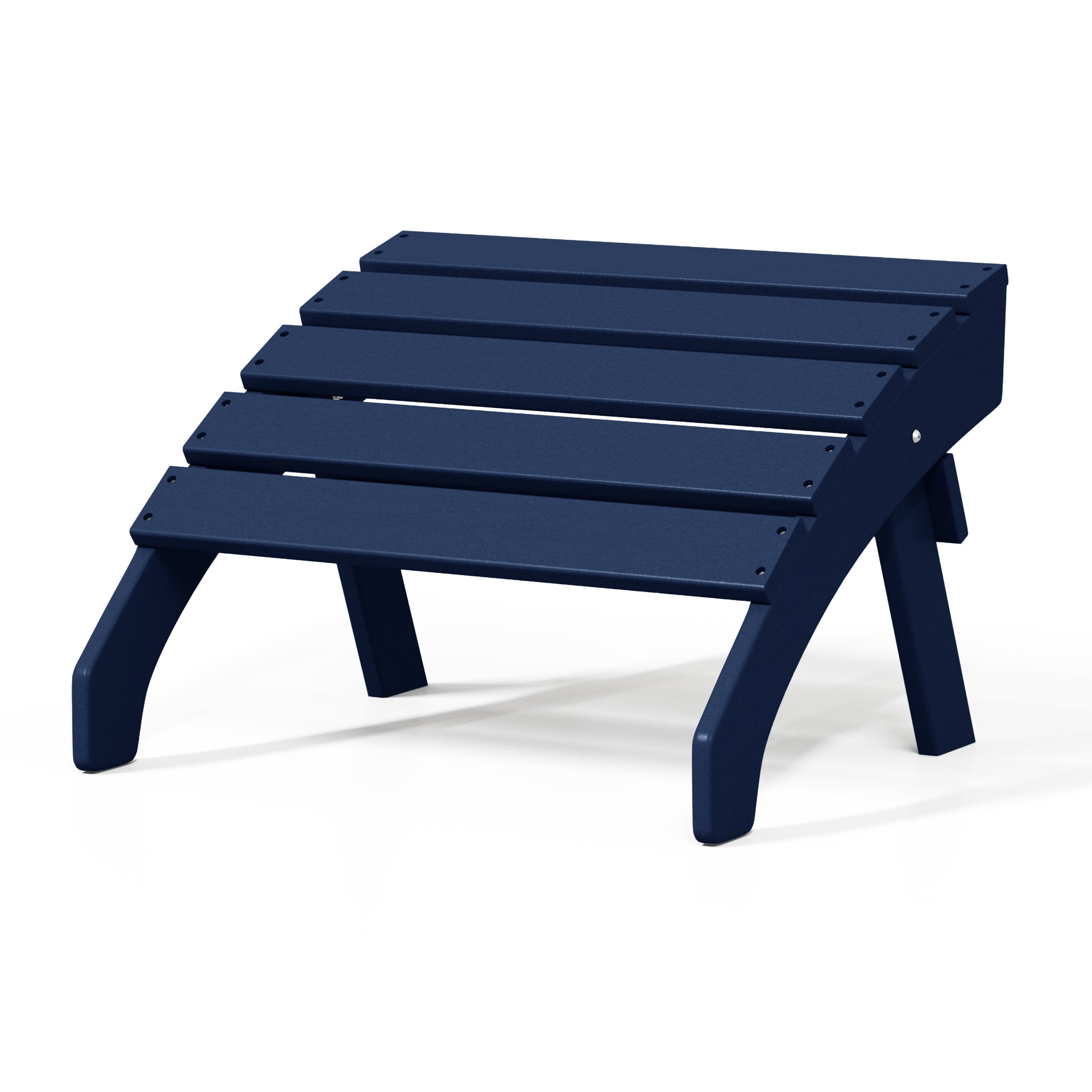 Portside Outdoor Patio HDPE Adirondack Ottoman Footrest