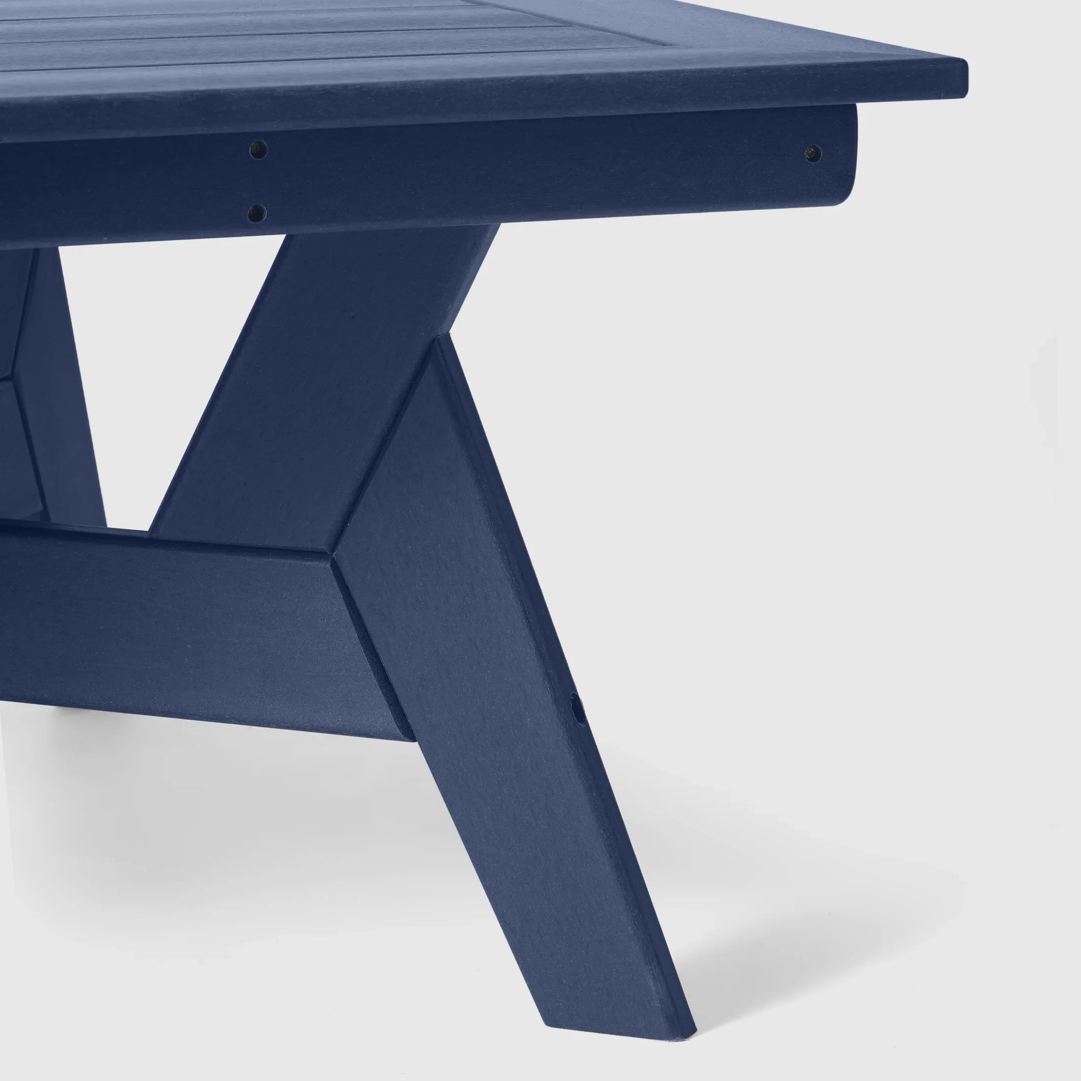 Portsmouth Modern Low Outdoor Patio Square HDPE Coffee Table