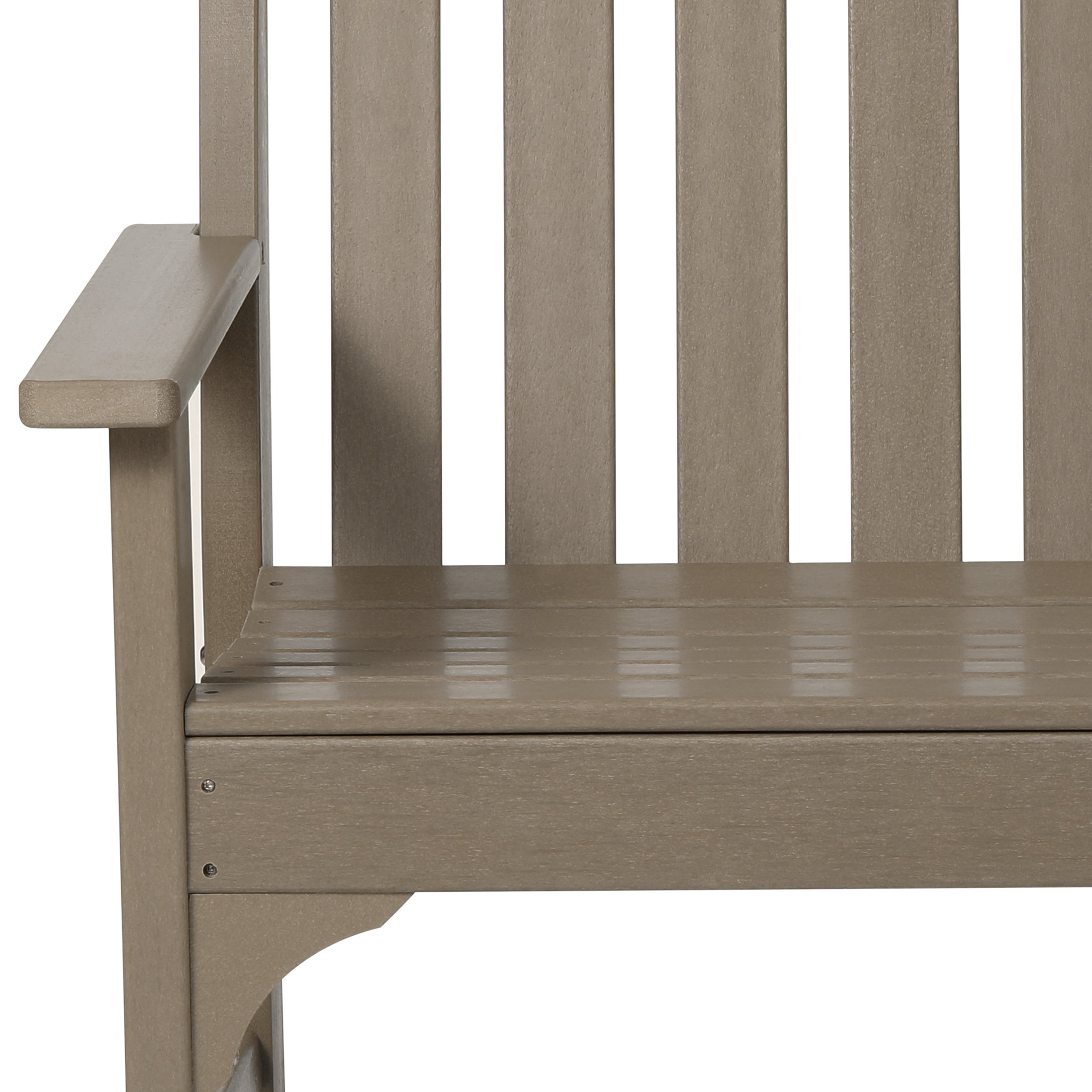 Paradise 5-Piece HDPE Outdoor Patio Furniture Couch and Rocking Chair Set