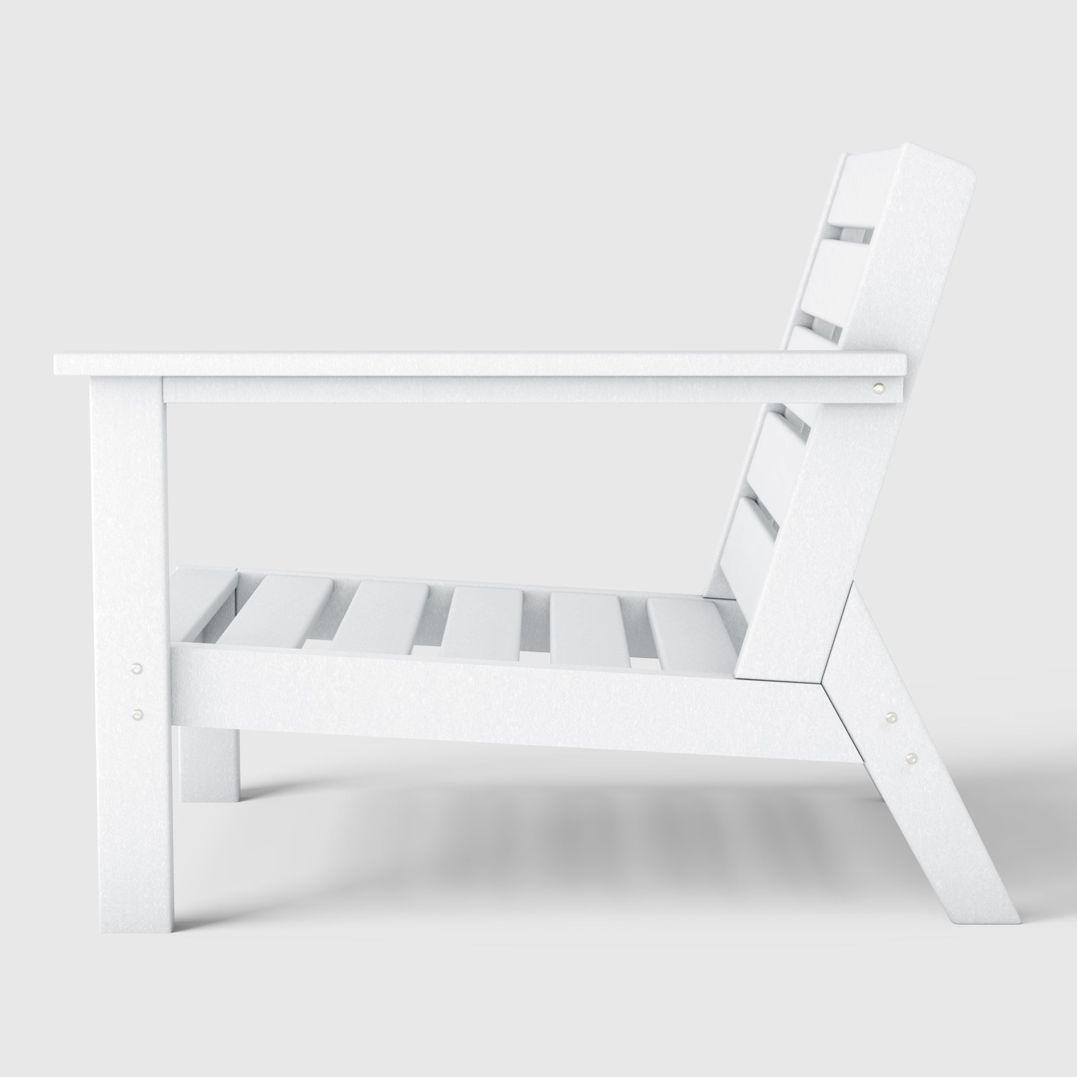 Portsmouth Outdoor Patio HDPE Right Arm Facing Deep Seating Corner Chair