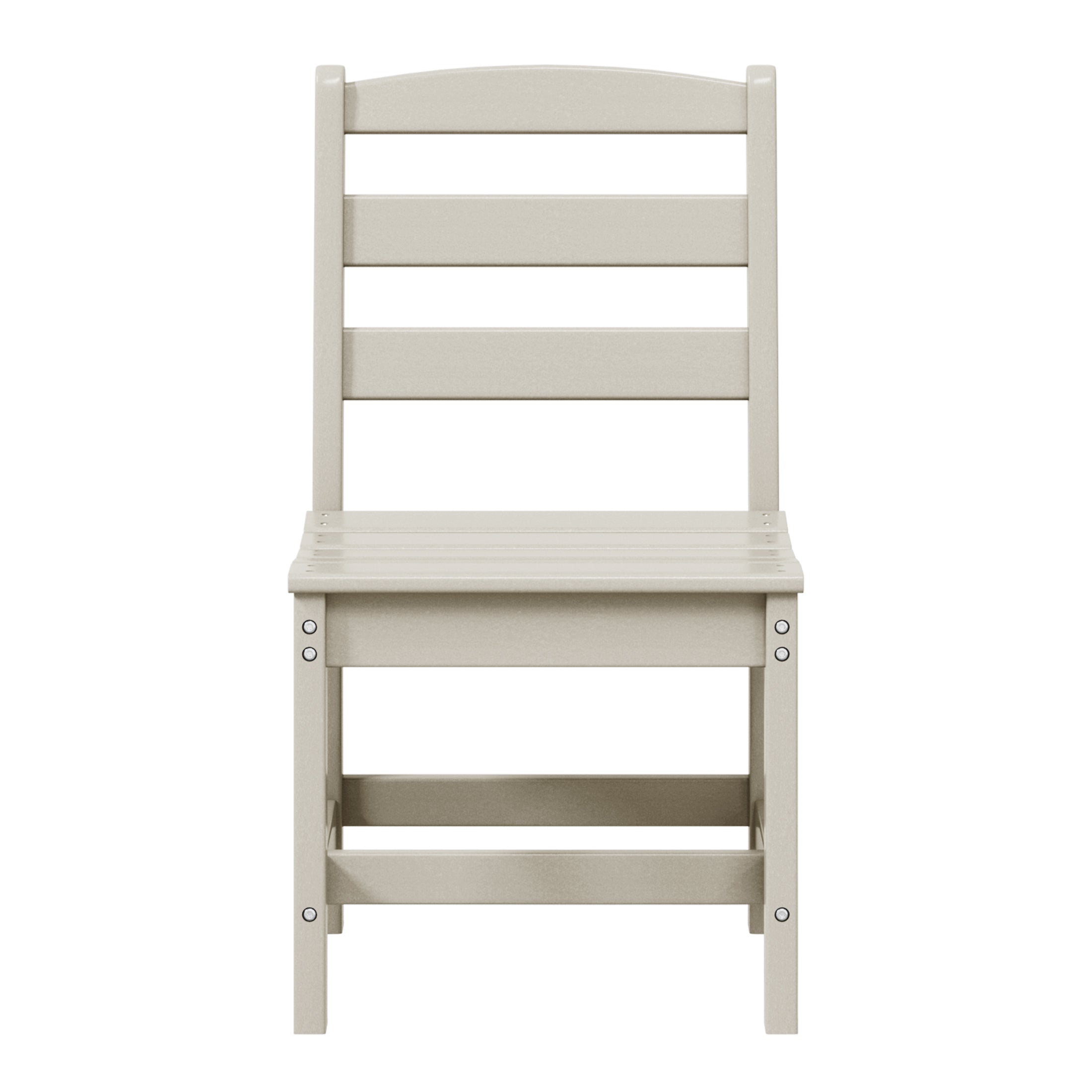 Palms Outdoor HDPE Patio Classic Armless Dining Side Chair