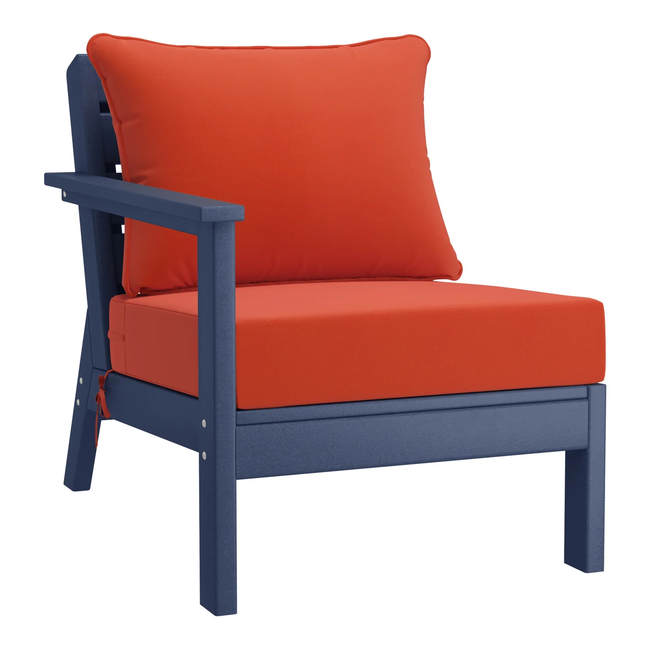 Portsmouth Outdoor Patio HDPE Sectional Sofa with Patio Cushions