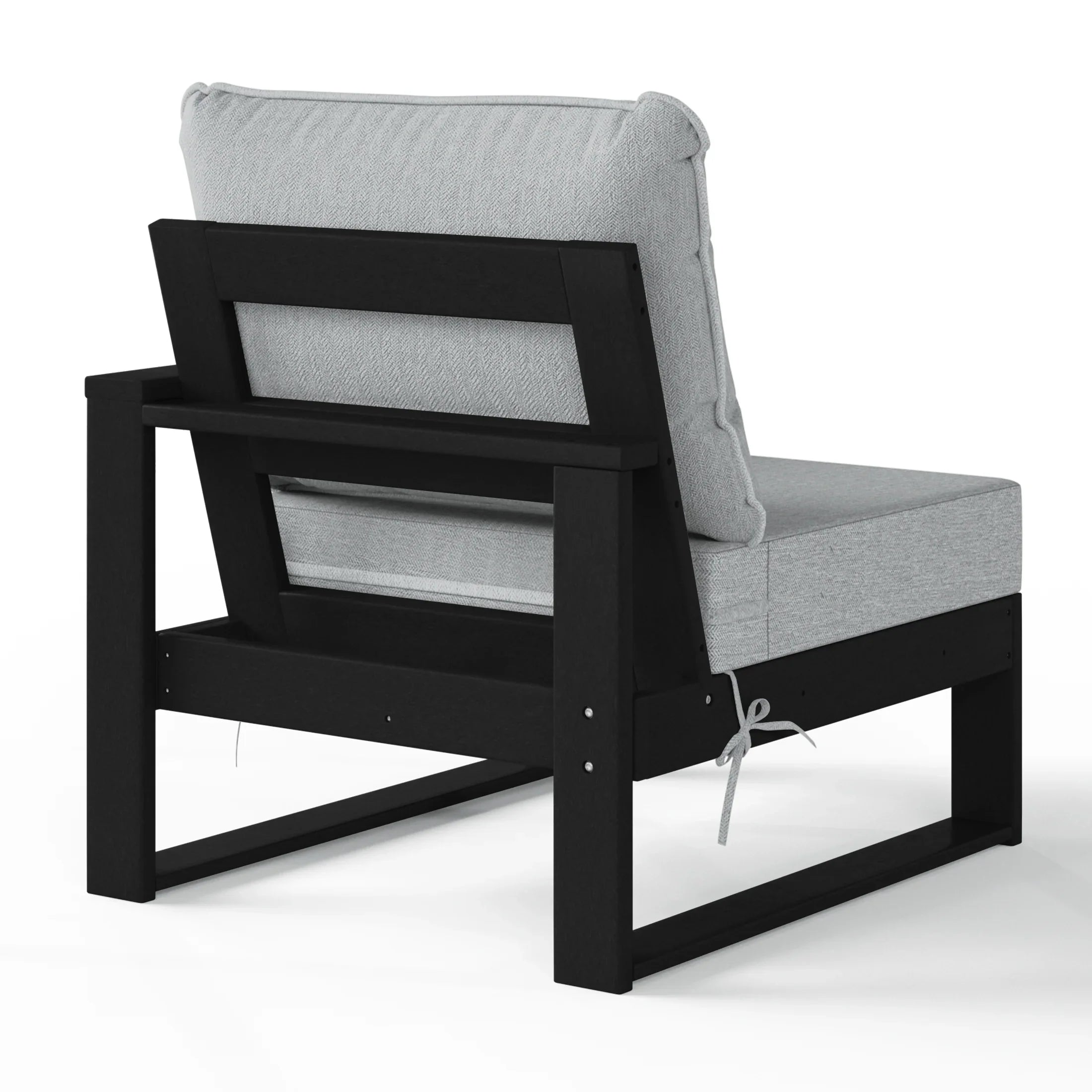 Rockaway Outdoor Patio HDPE Right Arm Facing Sectional Corner Chair with Patio Cushions