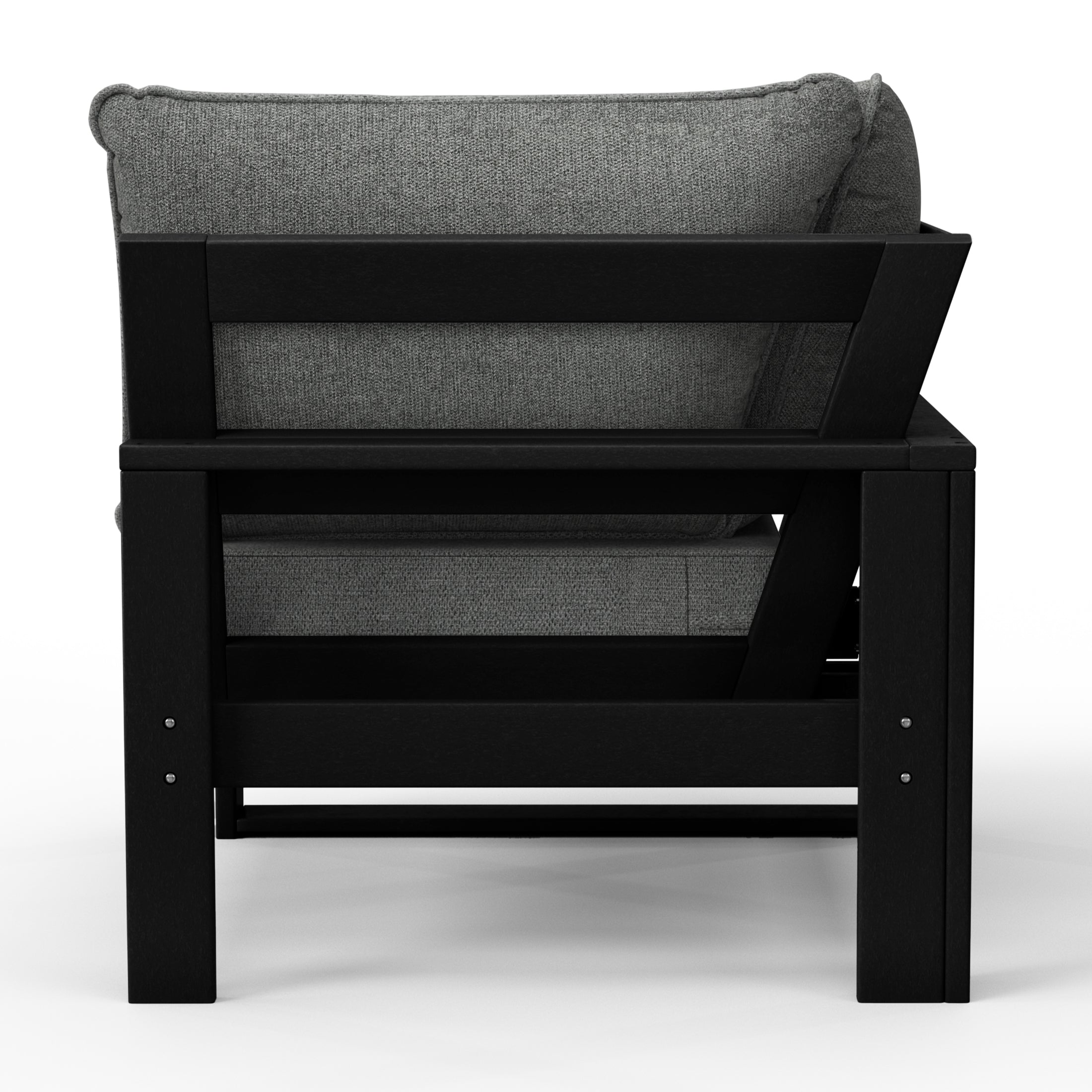 Rockaway Outdoor HDPE Sectional Corner Sofa Seat with Water-Proof Cushions